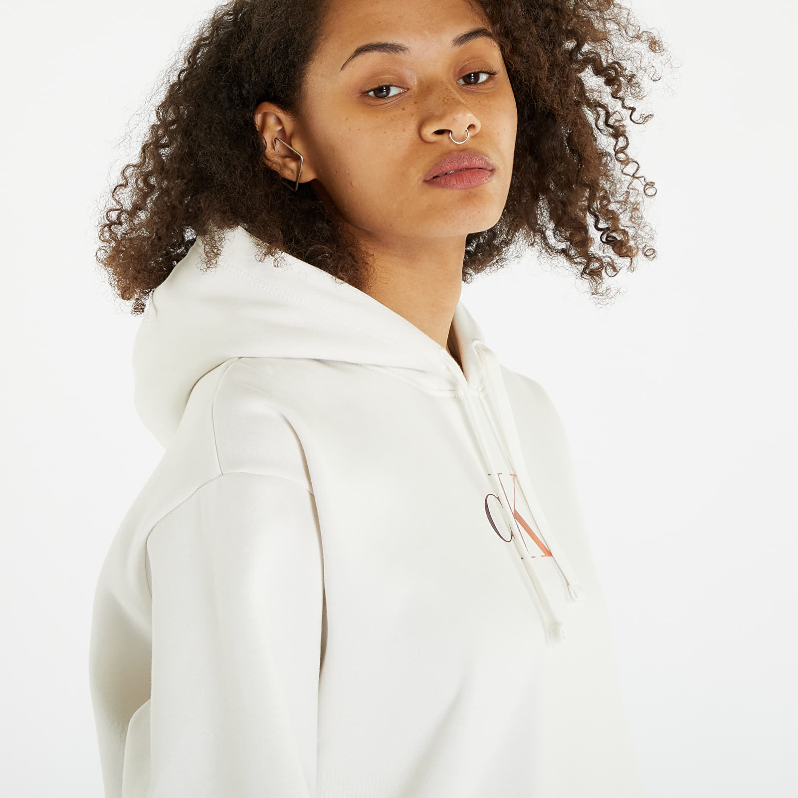 Φούτερ Calvin Klein Jeans Gradient Ck Hoodie White