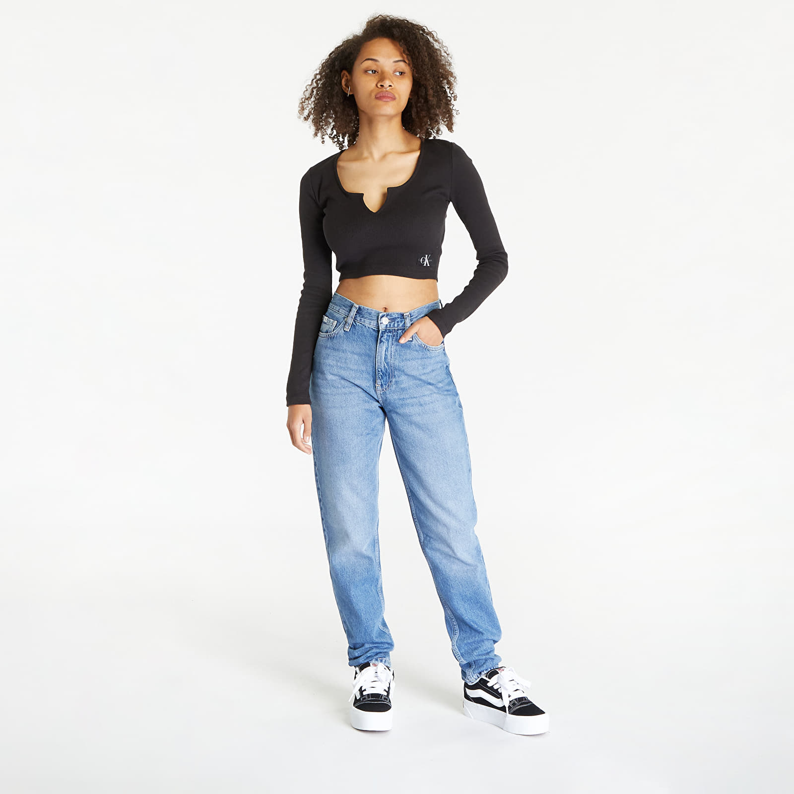 Džínsy Calvin Klein Jeans Mom Jean Denim Medium