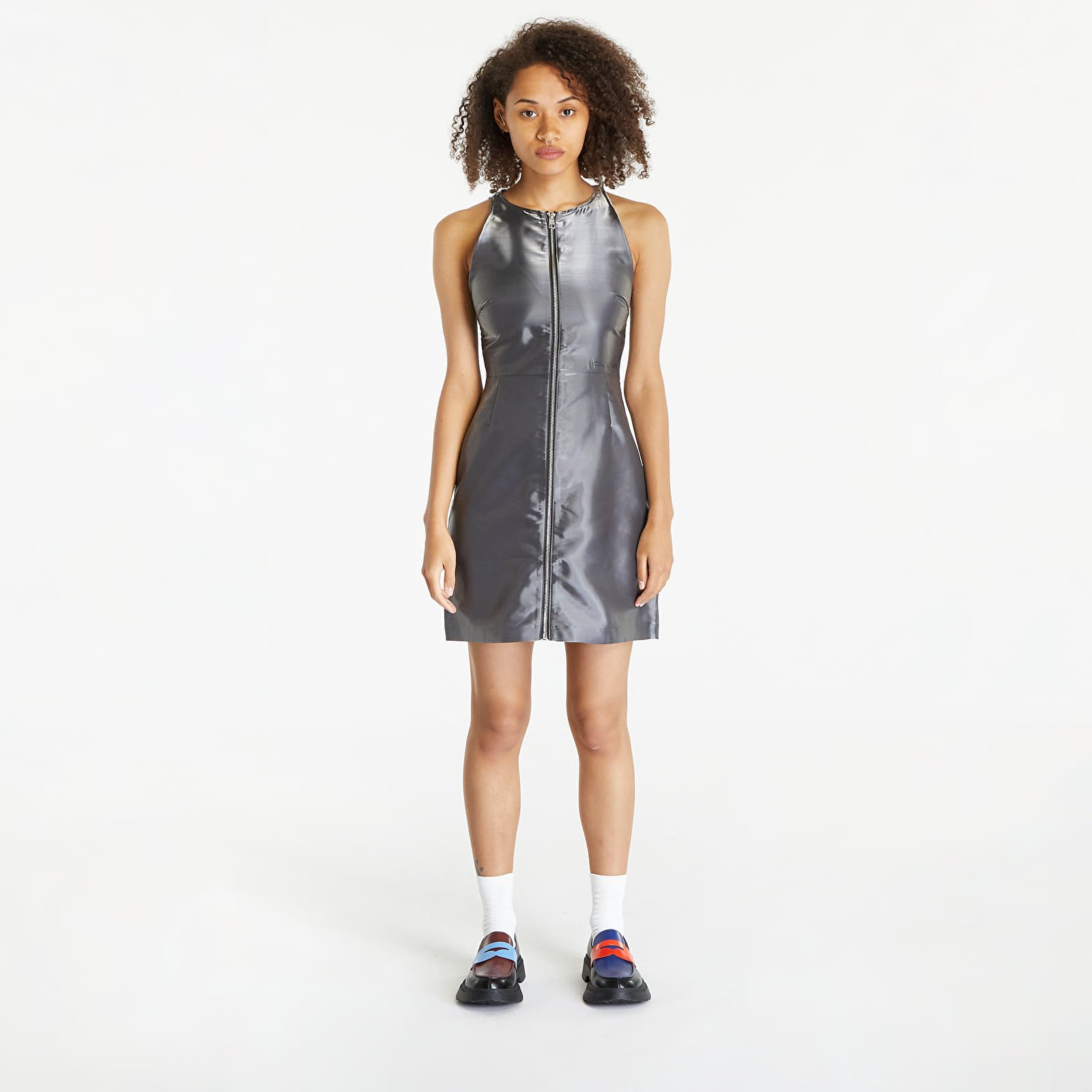Dress Calvin Klein Jeans Liquid Metal Zip-Through Dress Liquid Metal