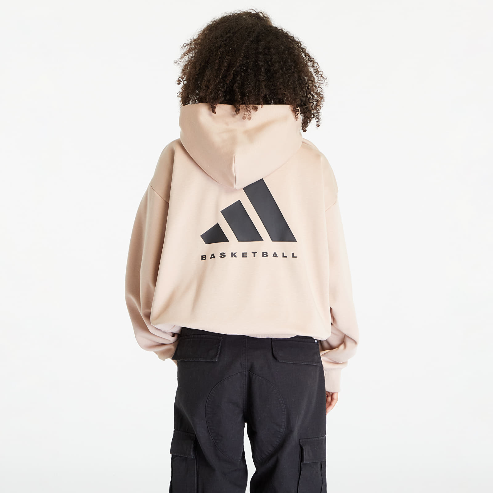 Регланы и толстовки adidas Basketball Hoodie UNISEX Ash Pearl