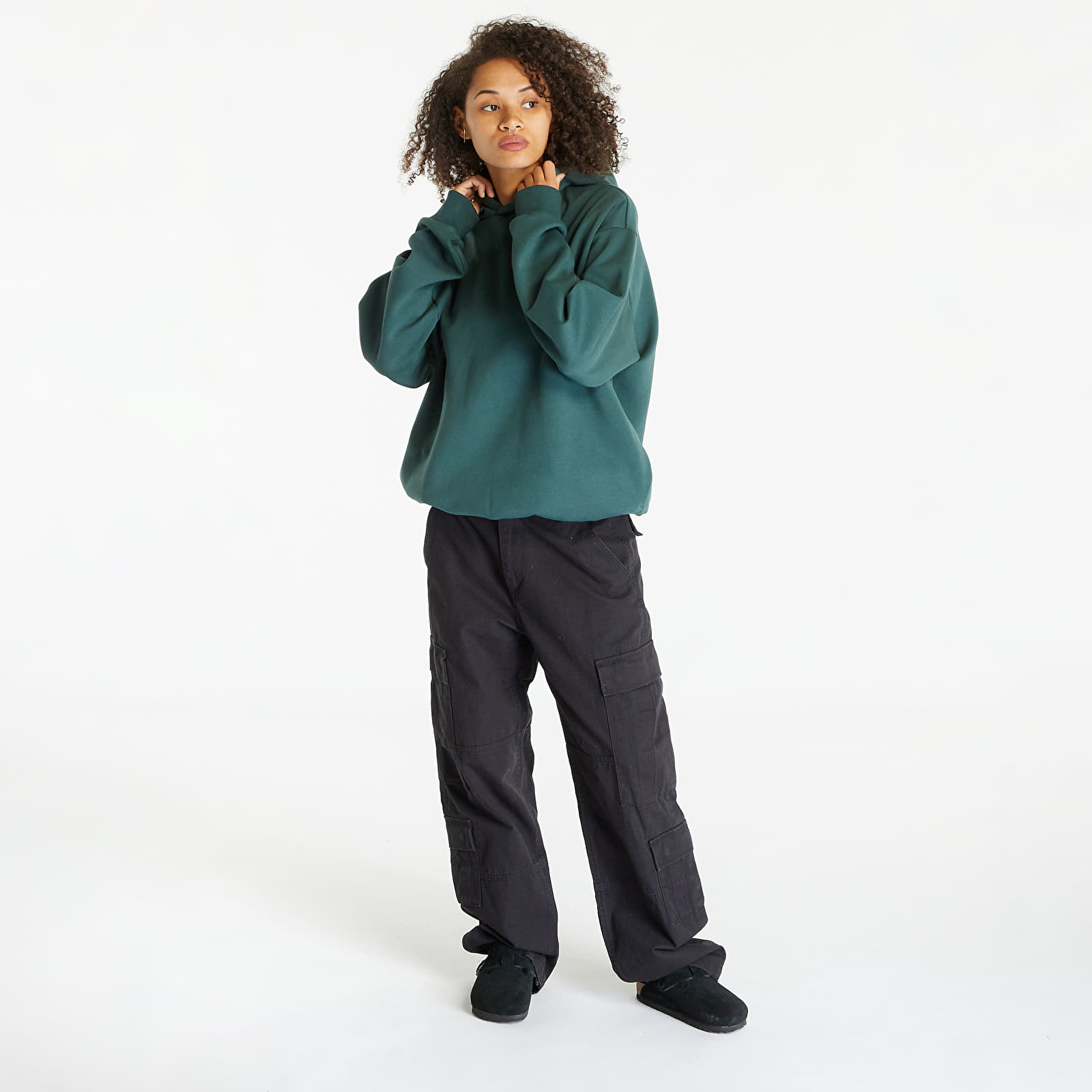 Bluzy adidas Basketball Hoodie UNISEX Mineral Green