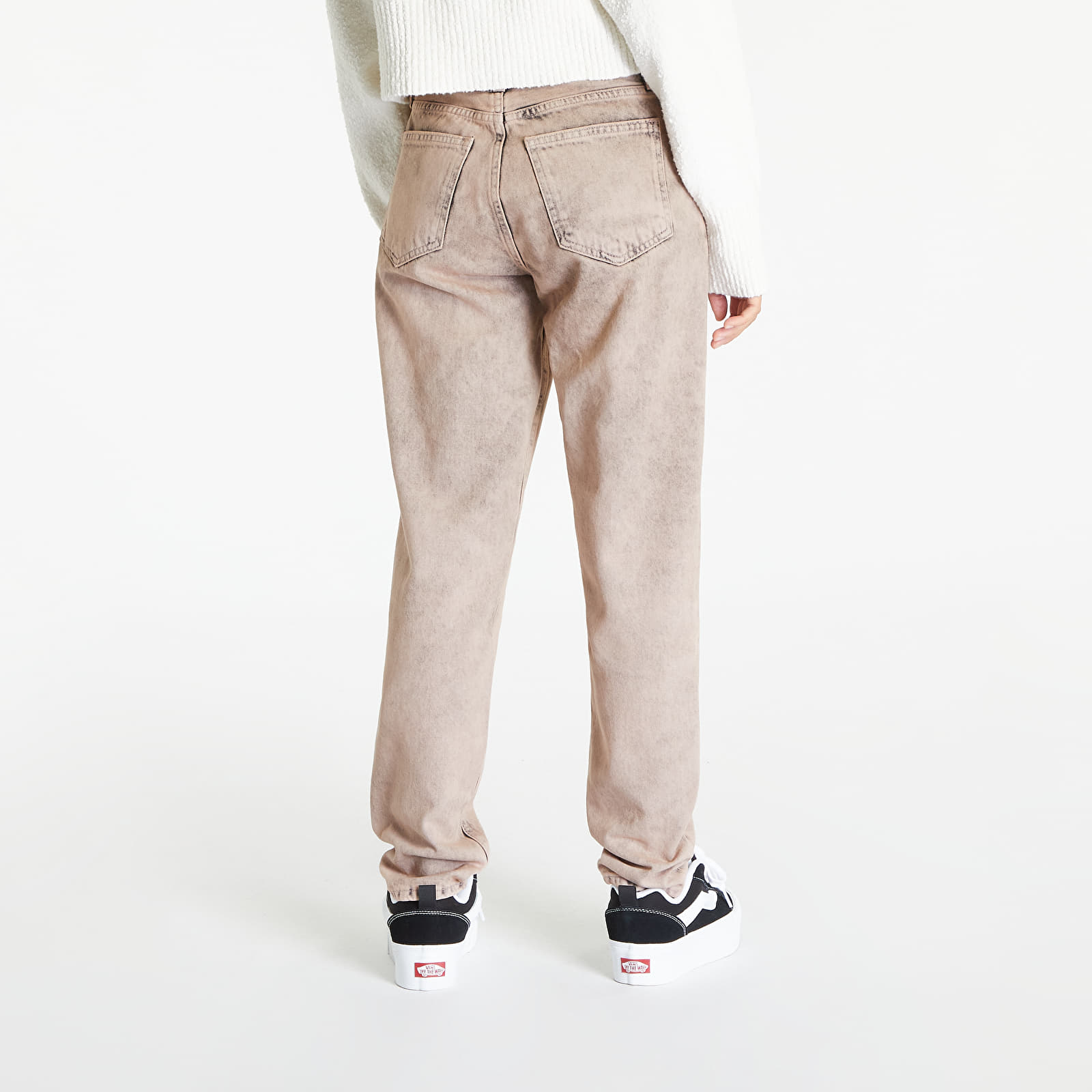 Beige corduroy mom jeans 2025