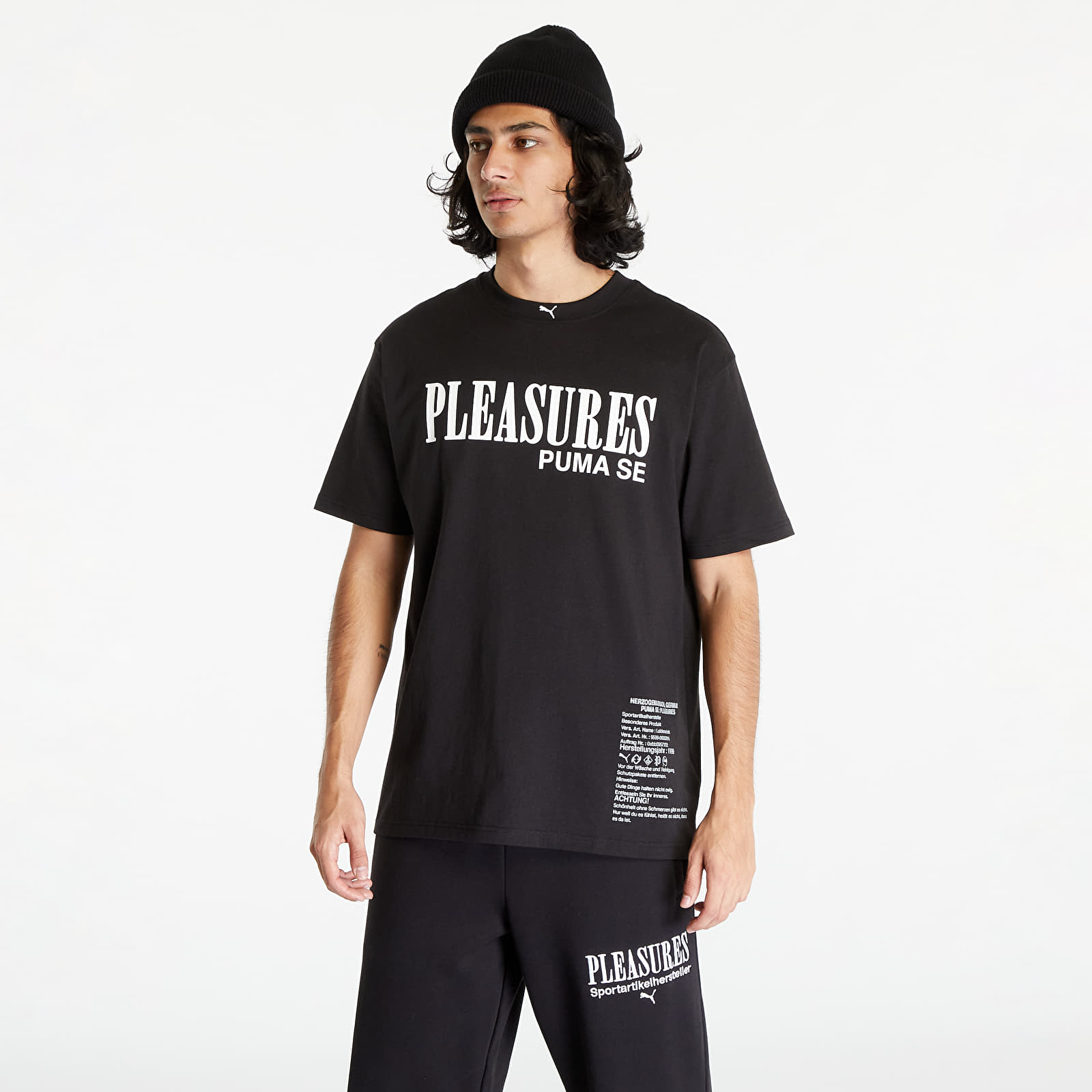 Tričká Puma x PLEASURES Typo Short Sleeve Tee Black