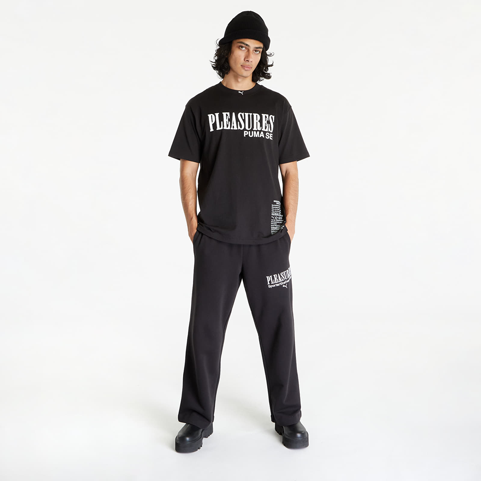 Tričká Puma x PLEASURES Typo Short Sleeve Tee Black