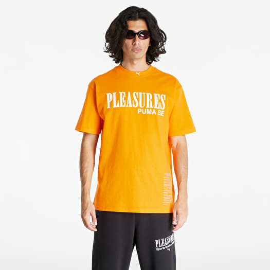 T-shirt Puma x PLEASURES Typo Short Sleeve Tee Orange