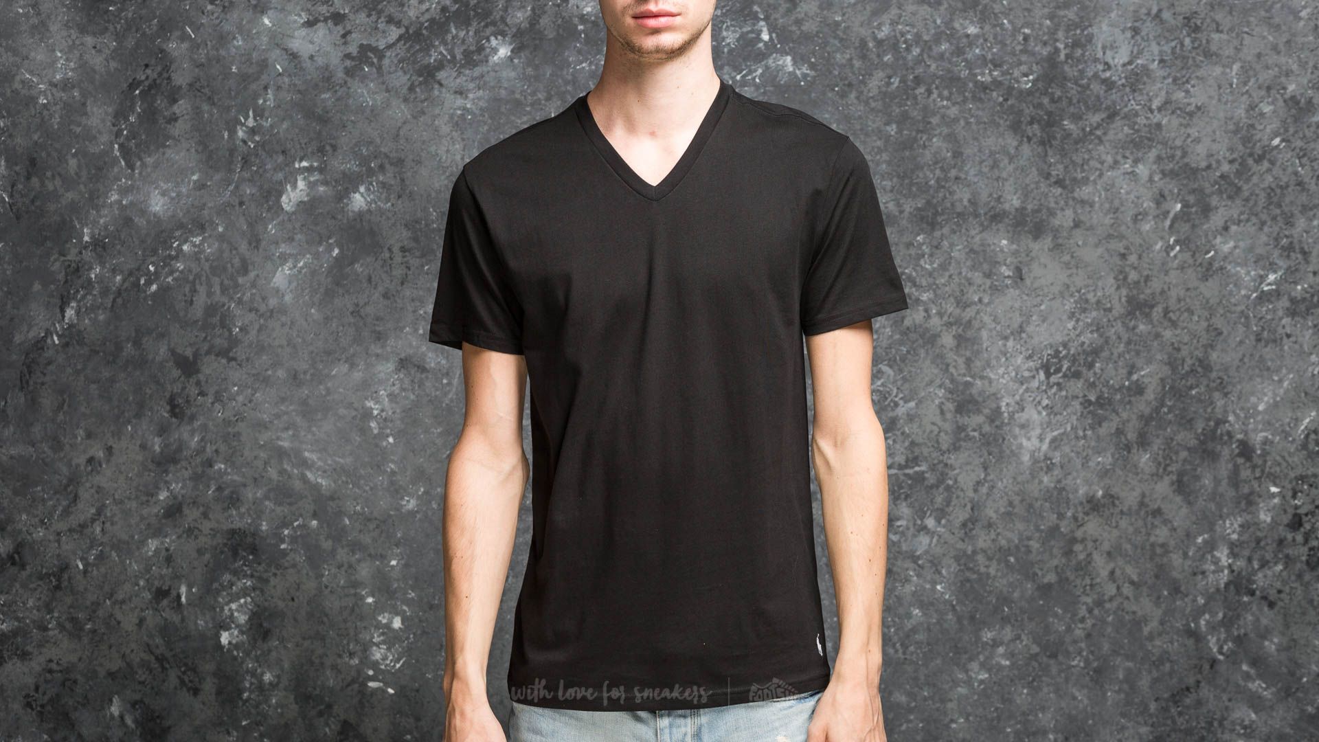 T-Shirts Ralph Lauren 2 Pack V-Neck Tees Black