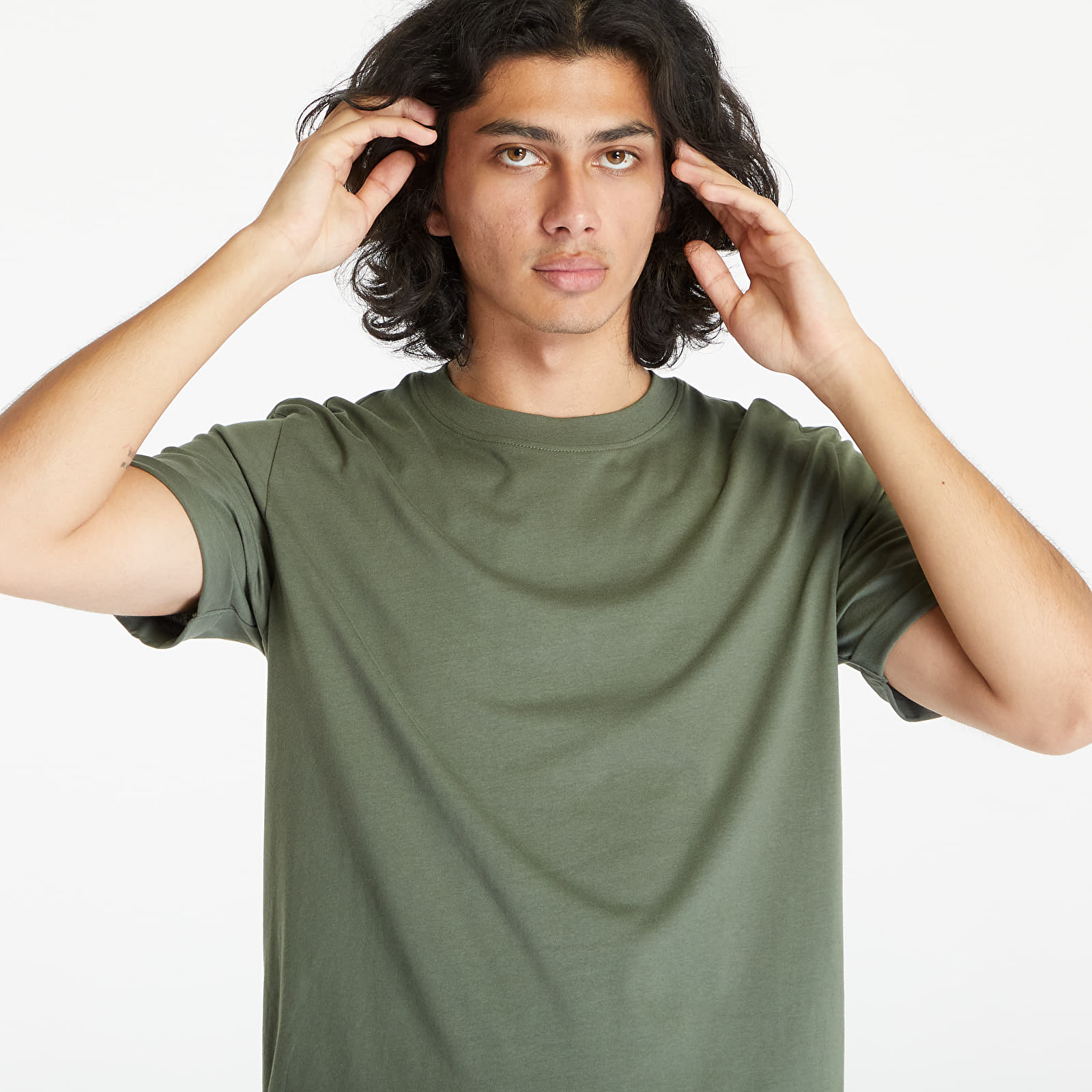 Tričká Calvin Klein Jeans Badge Turn Up Short Sleeve Tee Thyme