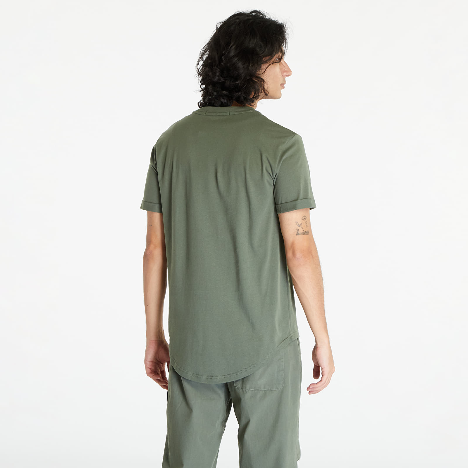 Tričká Calvin Klein Jeans Badge Turn Up Short Sleeve Tee Thyme