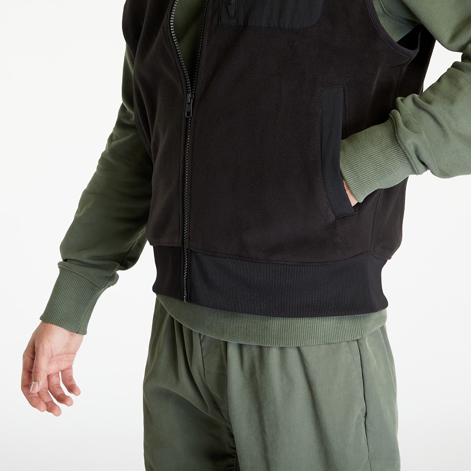 Veste Calvin Klein Jeans Polar Fleece Outdoor Vest Black