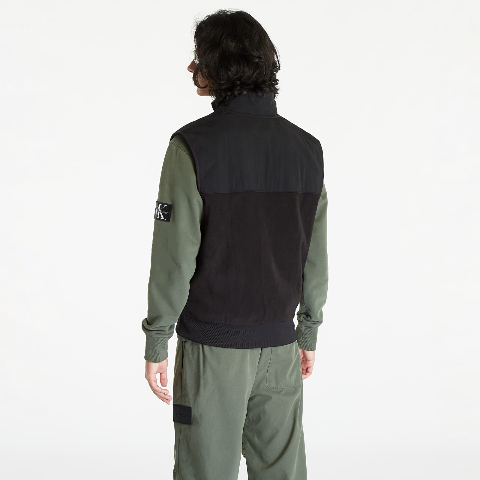 Veste Calvin Klein Jeans Polar Fleece Outdoor Vest Black