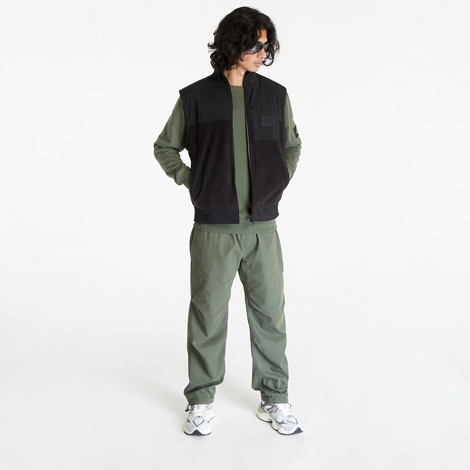 Veste Calvin Klein Jeans Polar Fleece Outdoor Vest Black