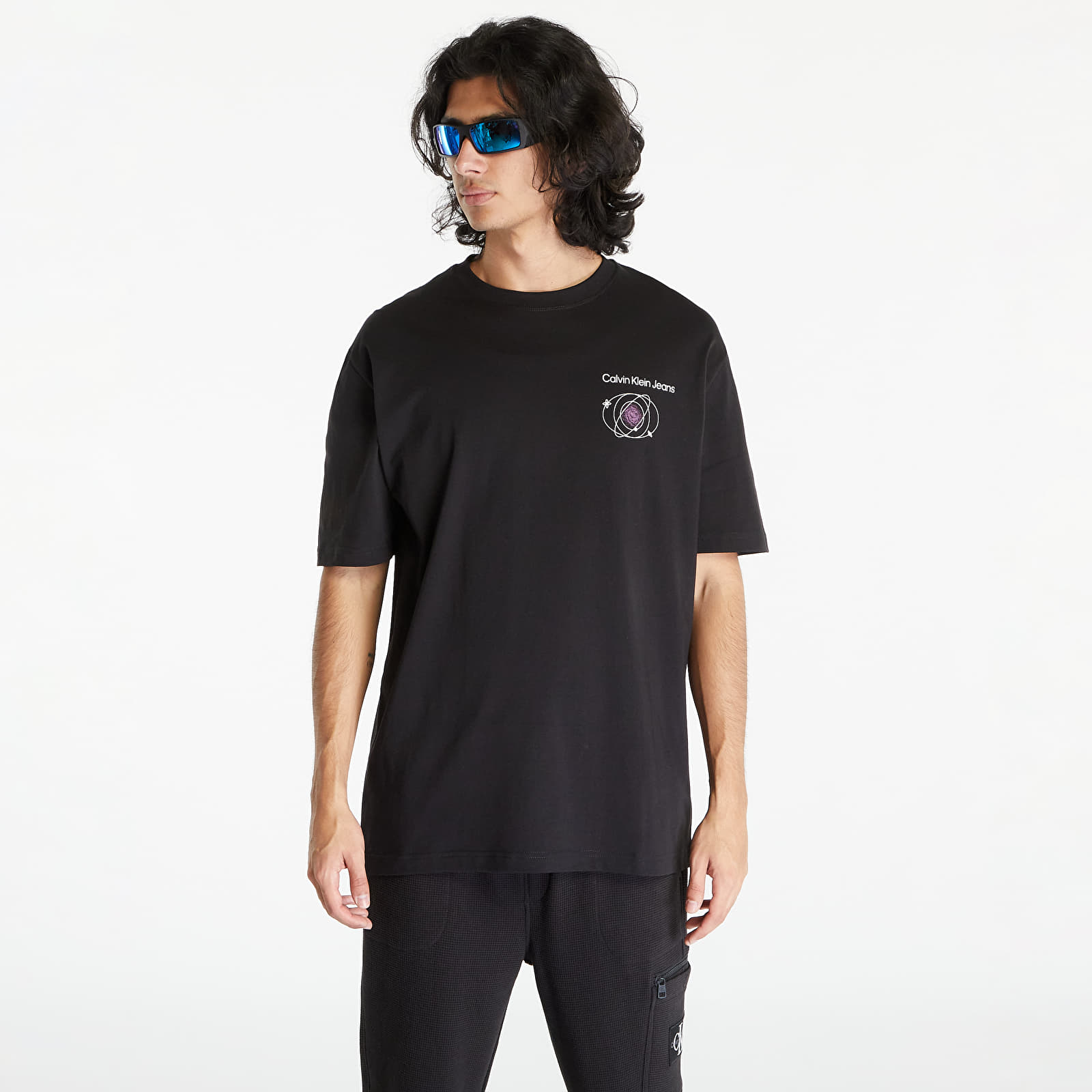 Tričká Calvin Klein Jeans Future Fade Slogan Short Sleeve Tee Black