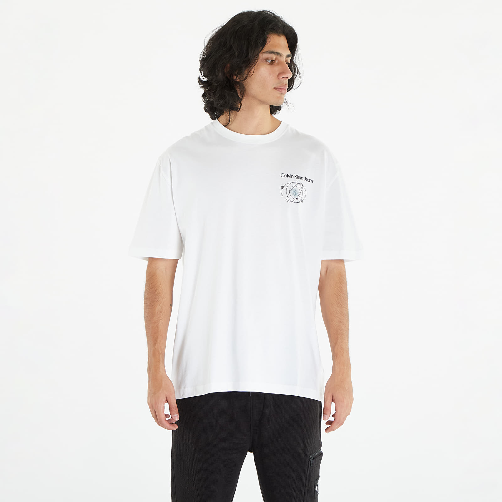 Tričká Calvin Klein Jeans Future Fade Slogan Short Sleeve Tee White
