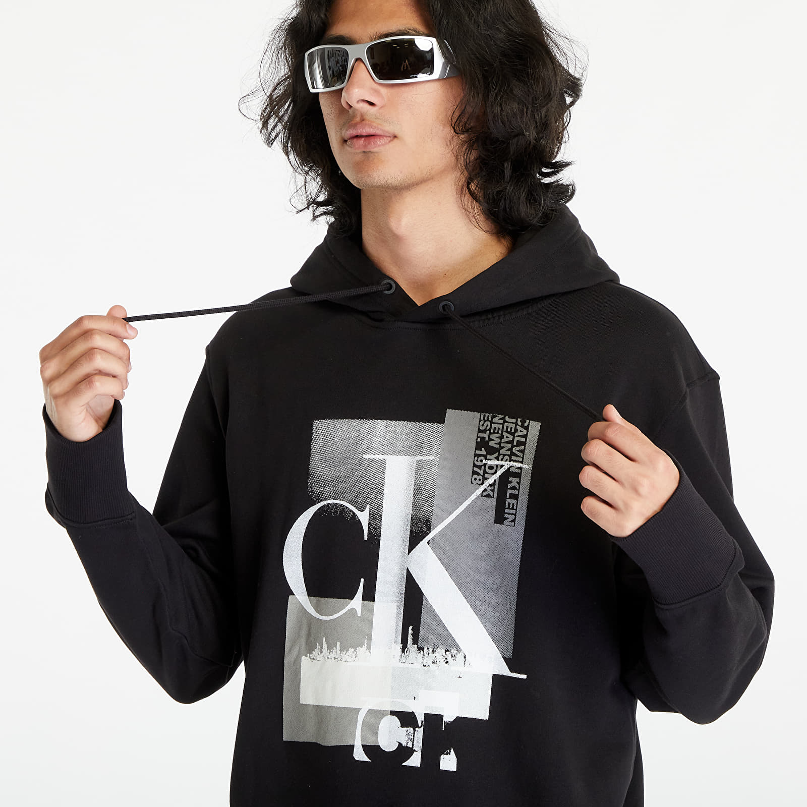 Hoodies and sweatshirts Calvin Klein Jeans Connected Layer Land Hoodie Black  | Footshop