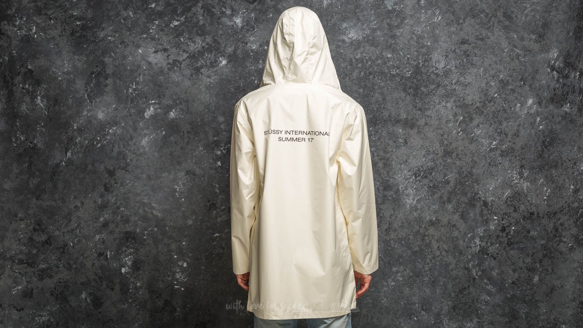 Stussy long hooded coach on sale jacket