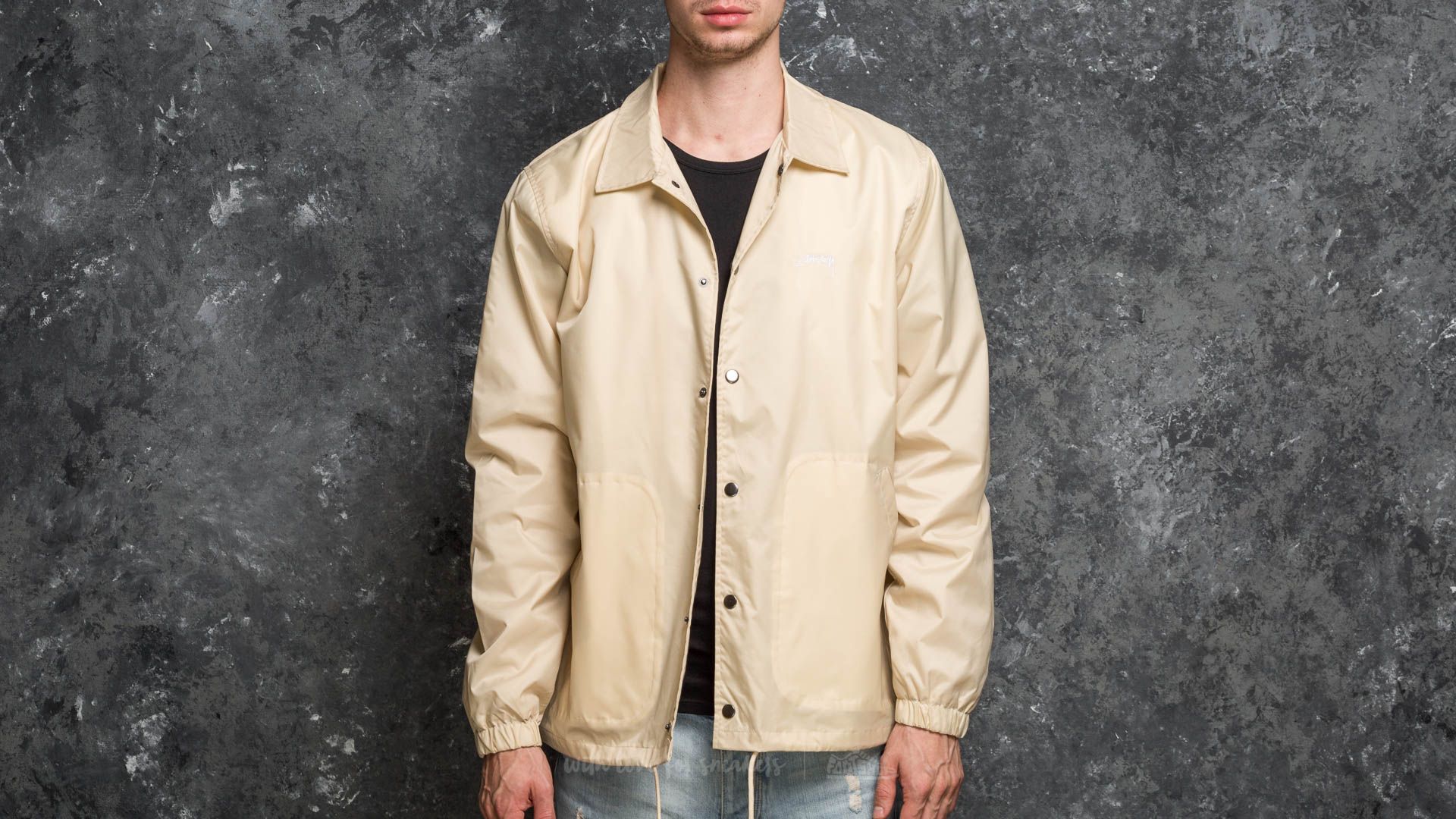 Coach jacket stussy best sale