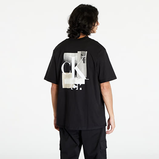 T-shirts Calvin Klein Jeans Connected Layer Land Black Footshop