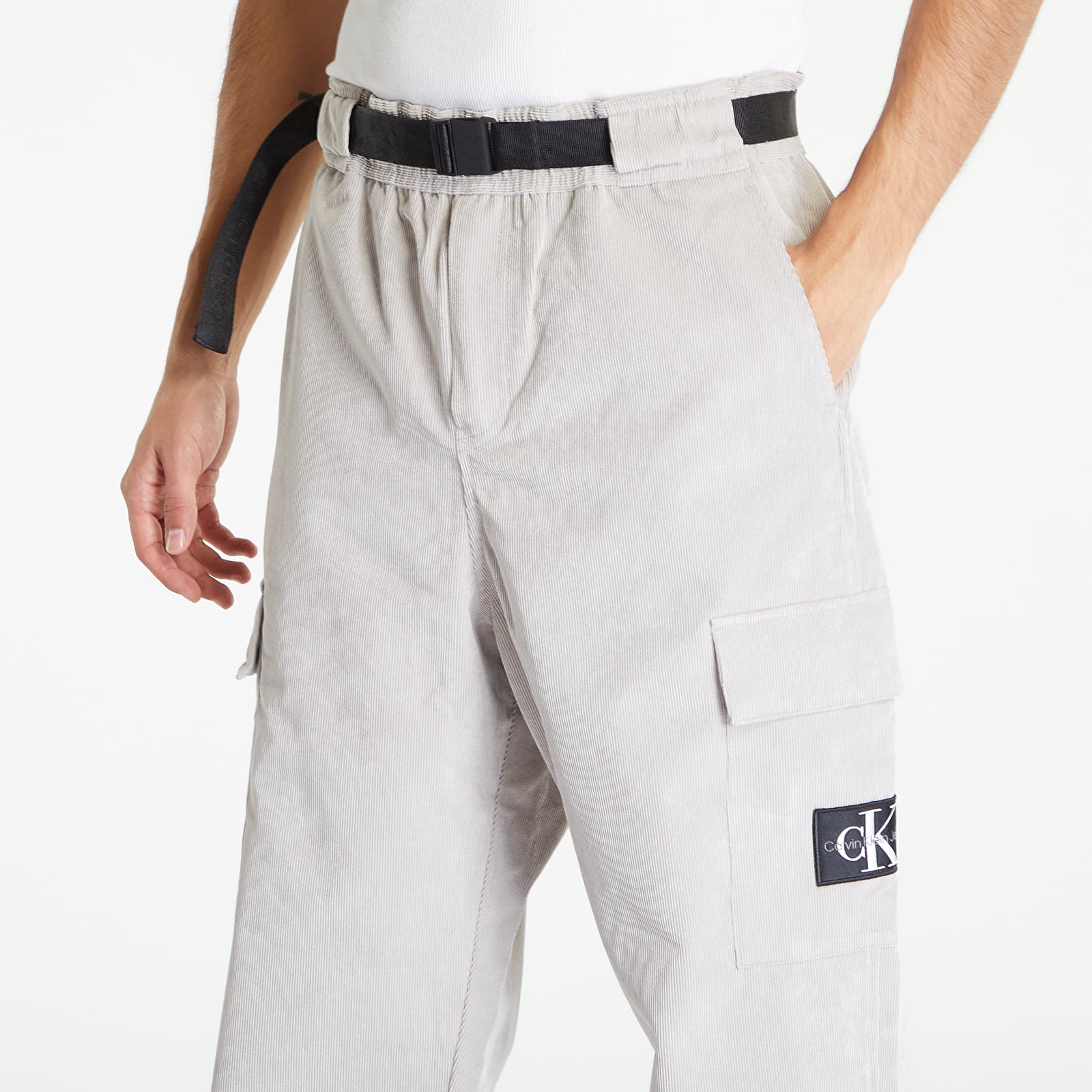 Bukser Calvin Klein Jeans Corduroy Pant Gray