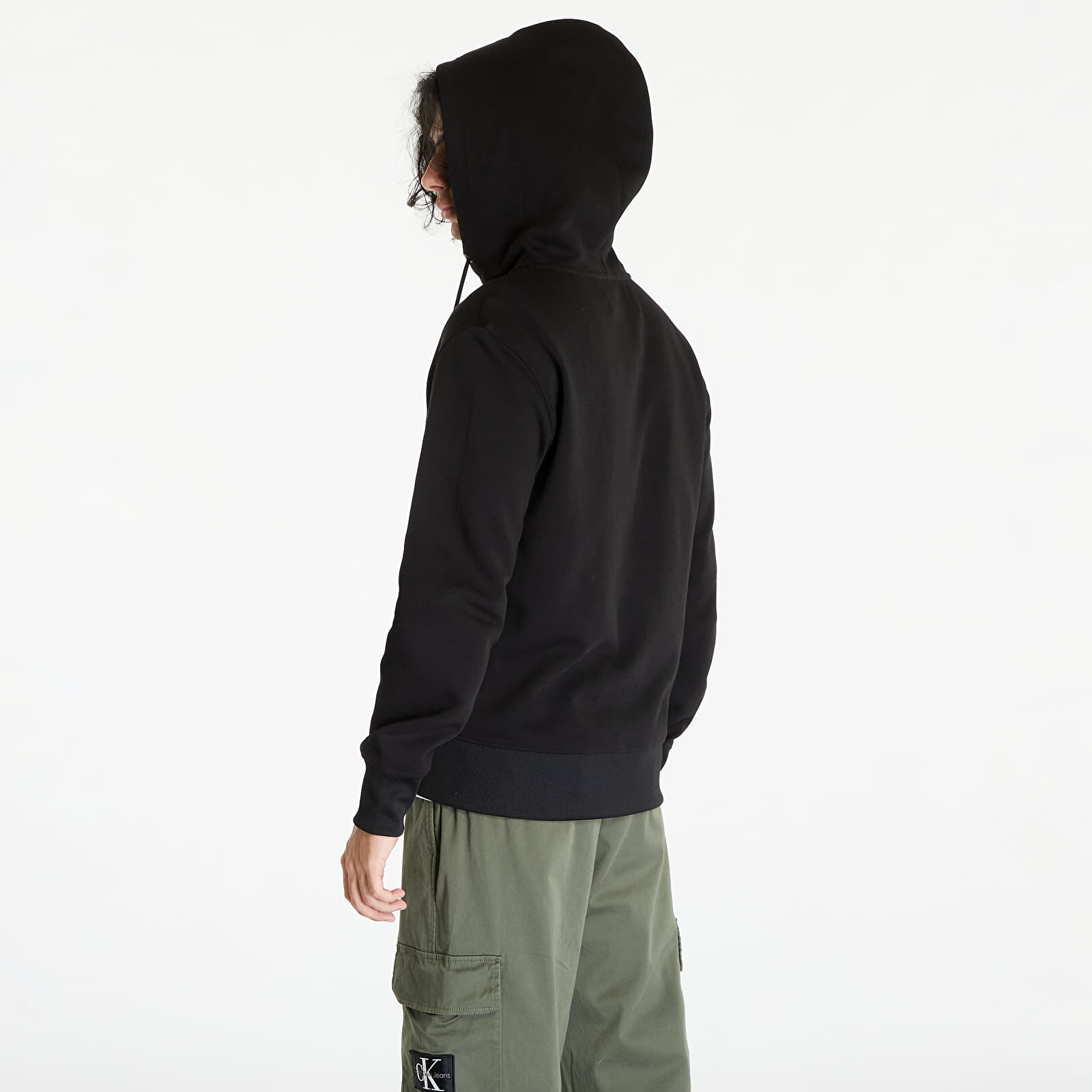 Sweatshirts Calvin Klein Jeans Mix Full Zip Throug Black