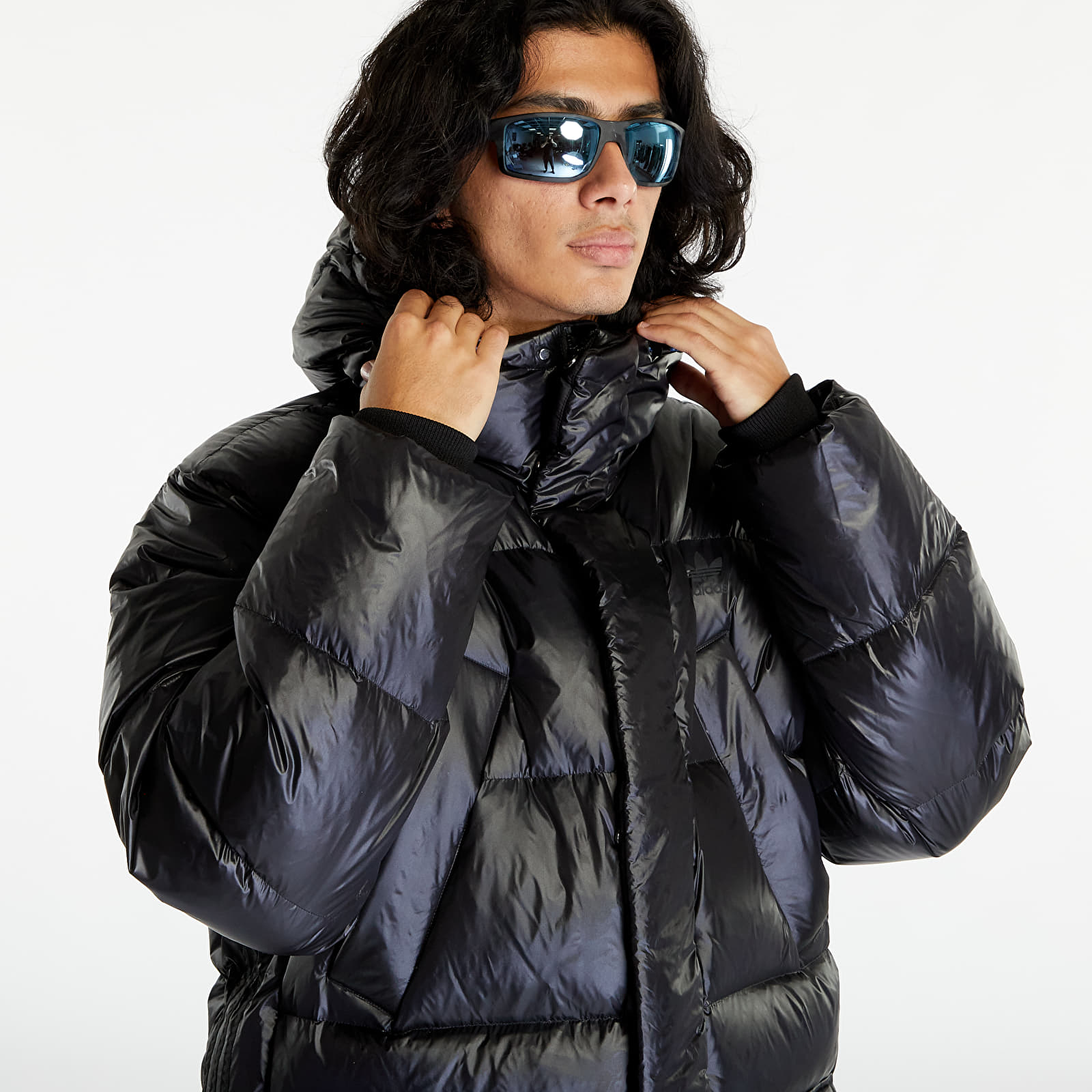 Joped adidas Originals Long Puffer Jacket Black