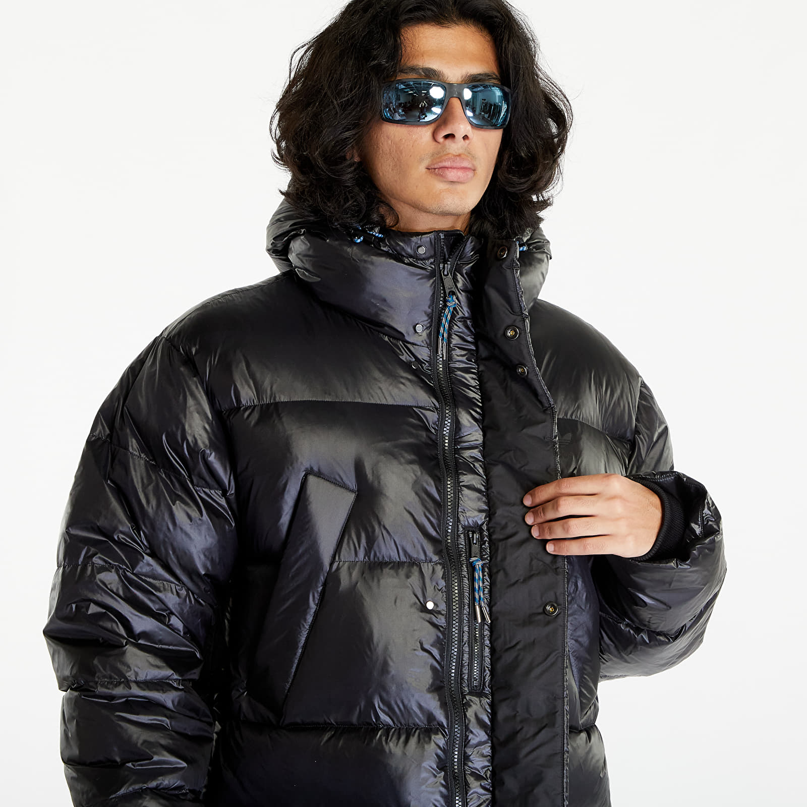 Joped adidas Originals Long Puffer Jacket Black