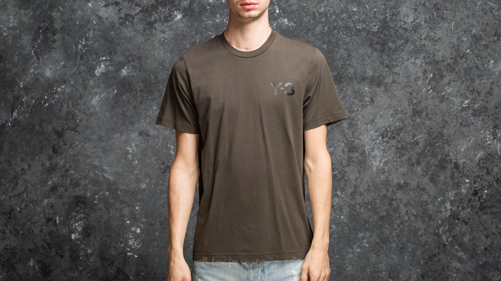 Camisetas Y-3 M Classic Logo Front Tee Dark Olive