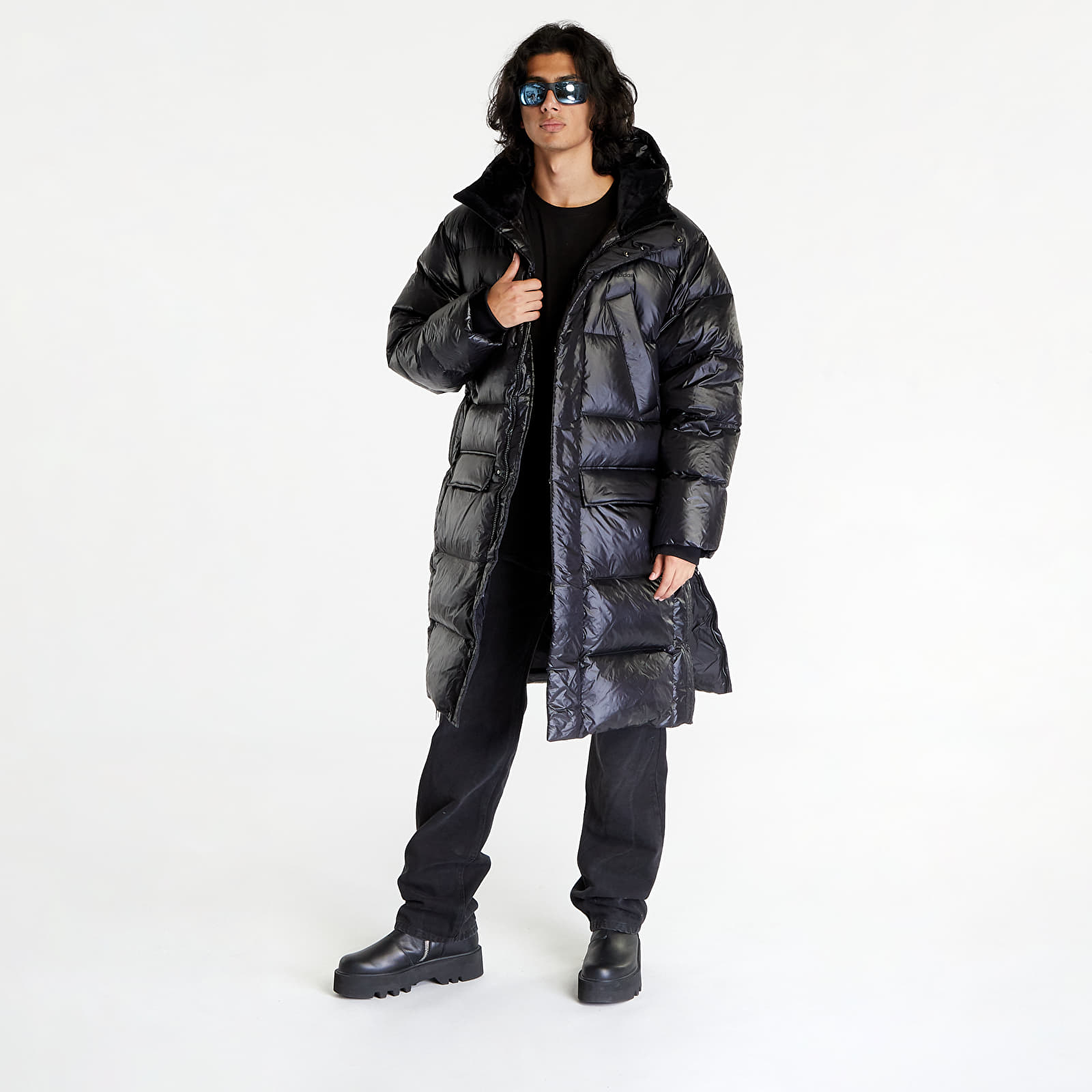 Joped adidas Originals Long Puffer Jacket Black