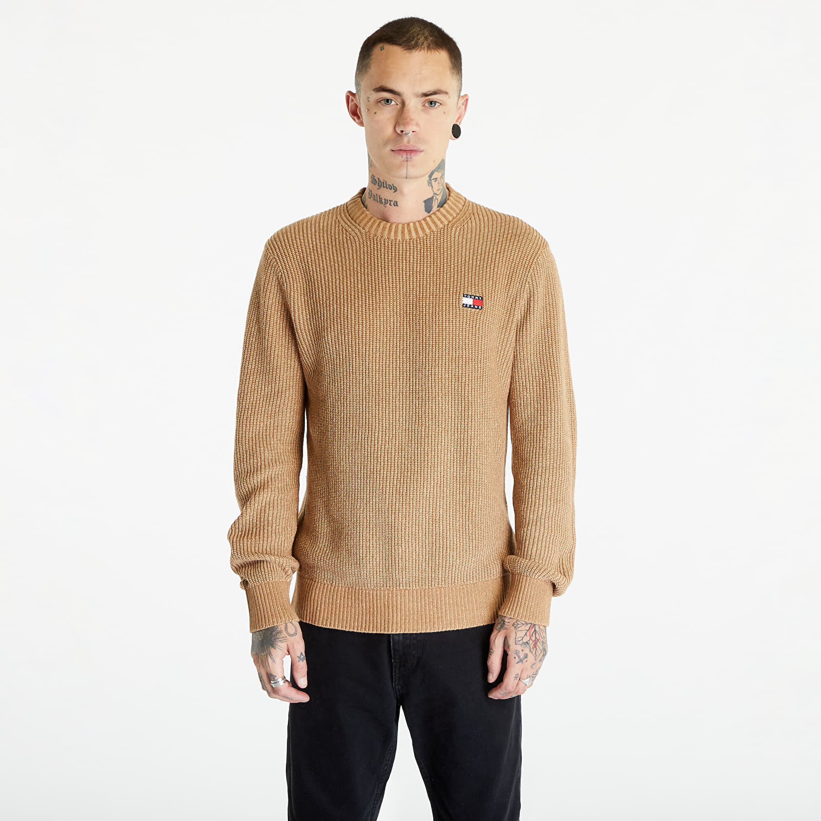 Tommy Hilfiger - Tommy Jeans Regular Tonal Bad Sweater Tawny Sand