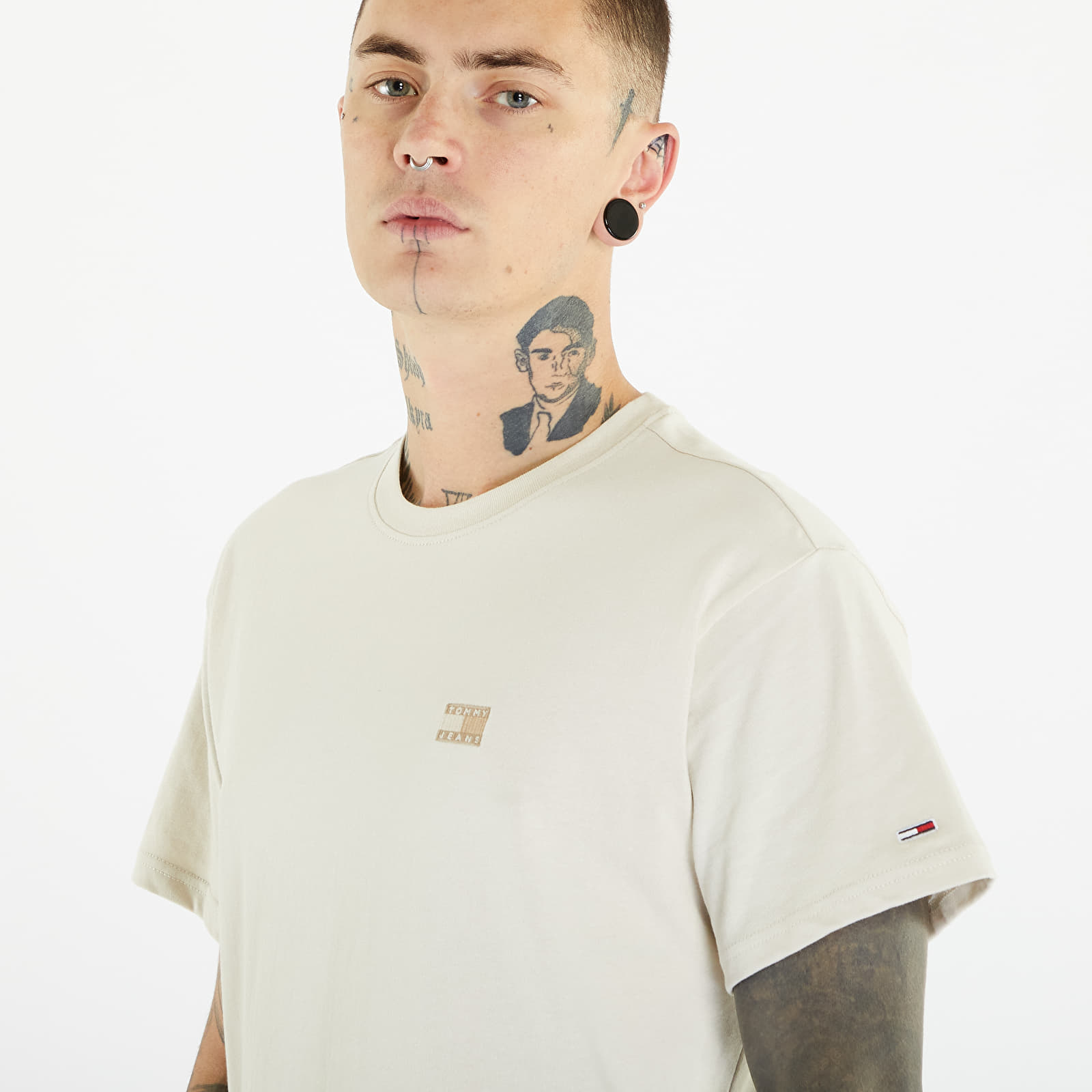 Magliette Tommy Jeans Relaxed Badge Short Sleeve Tee Beige