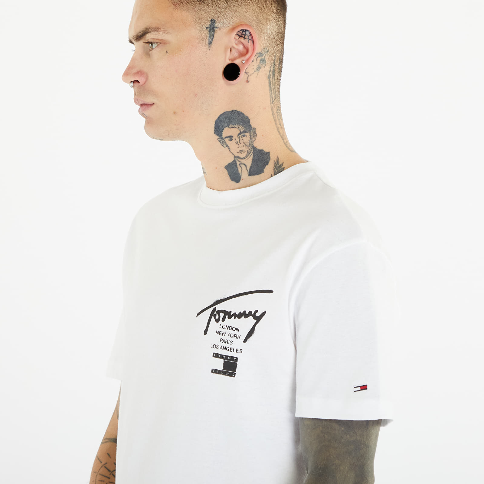 T shirts Tommy Jeans Classic Spray Signature Short Sleeve Tee