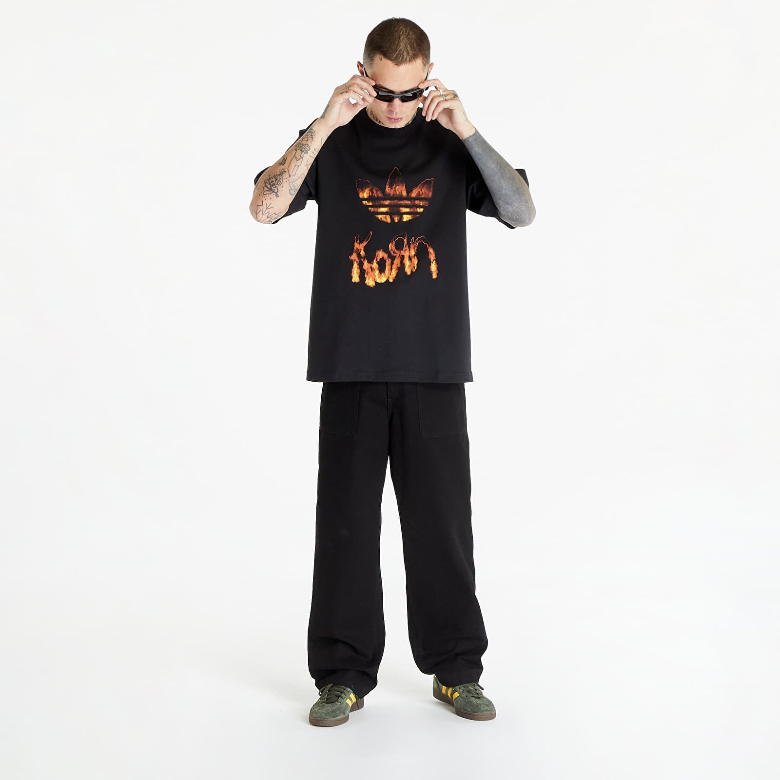 Marškinėliai adidas x Korn Short Sleeve Tee Black