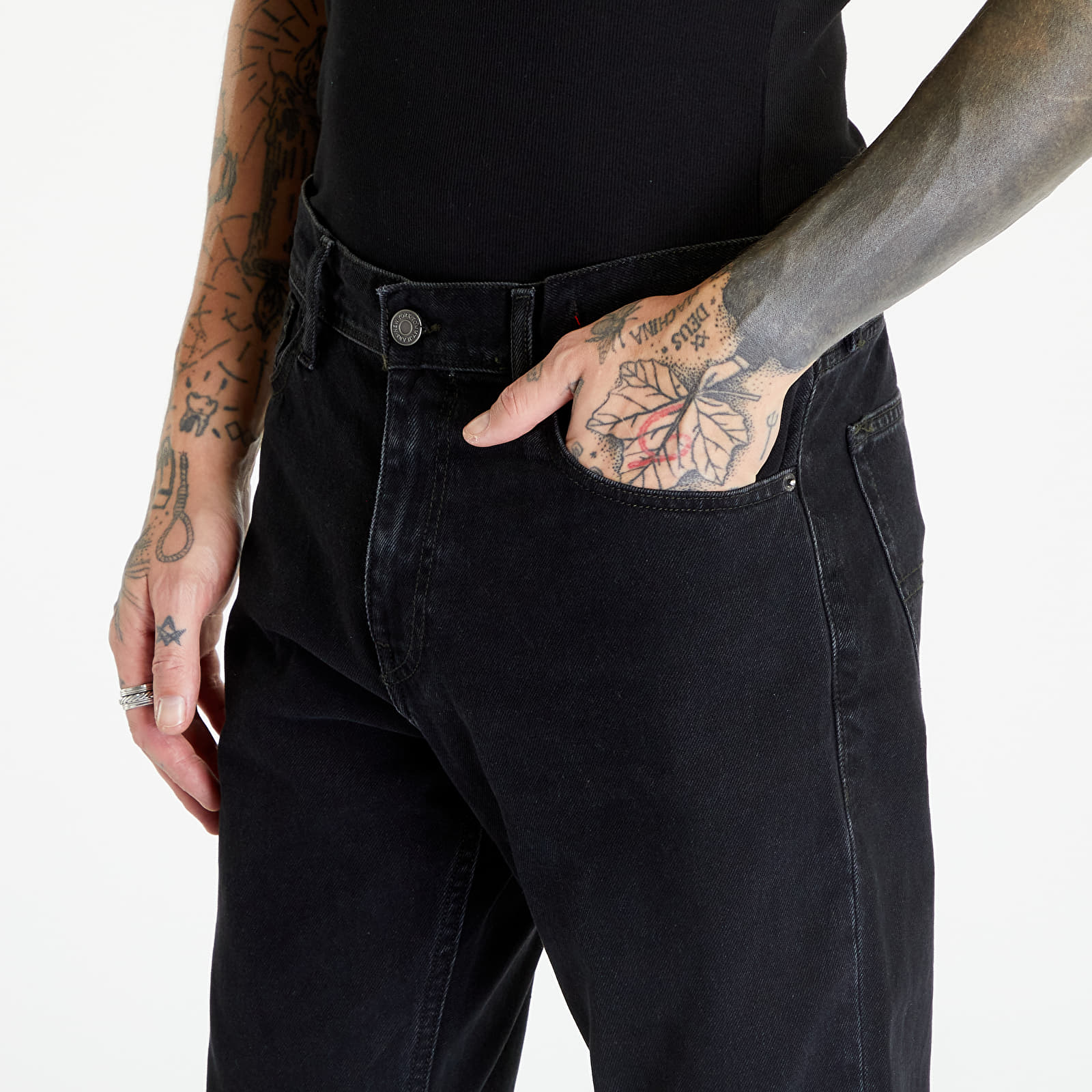 Džíny Tommy Jeans Ethan Relaxed Straight Jeans Denim Black