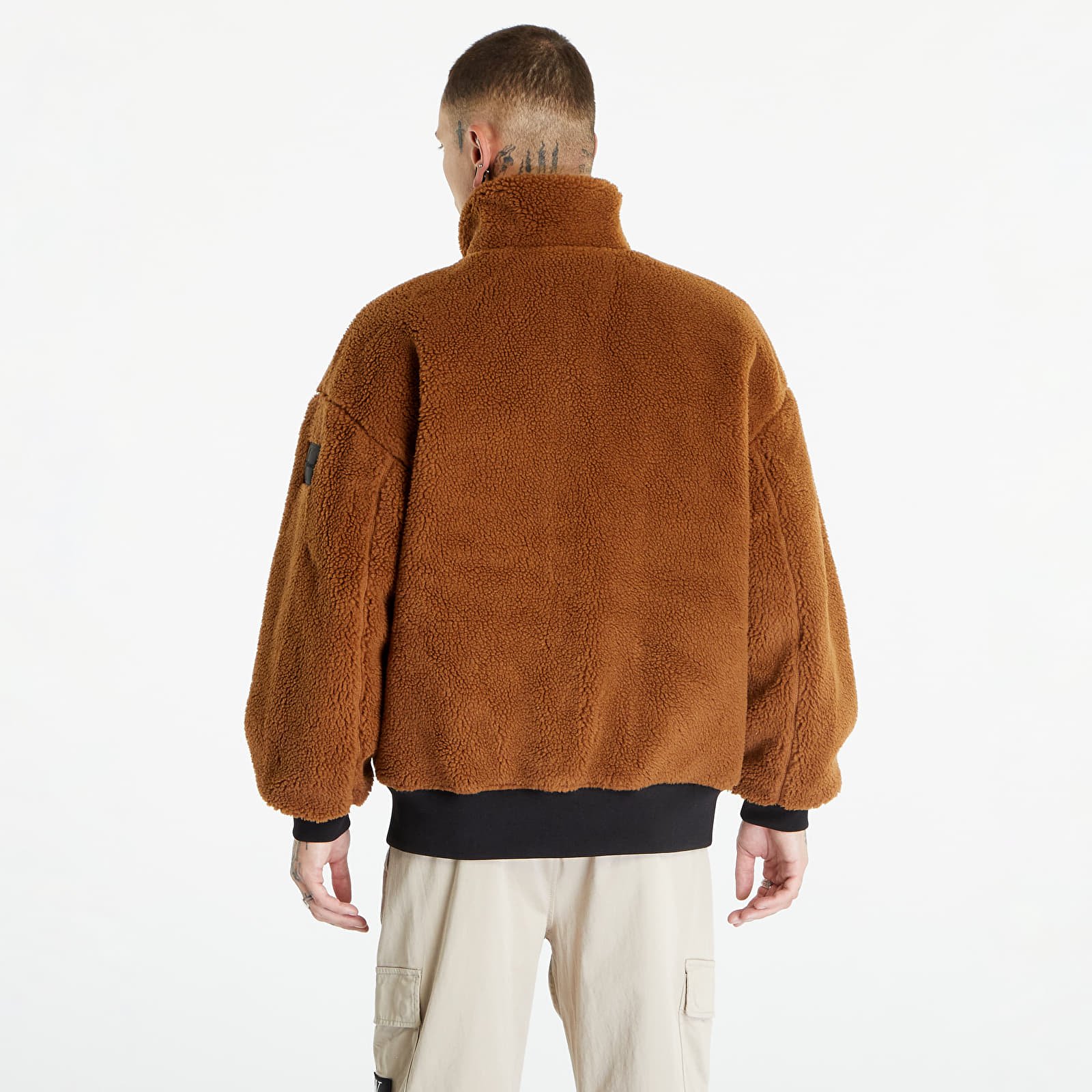 Bombery Calvin Klein Jeans Reversible Sherpa Bomber Jacket Black/ Brown