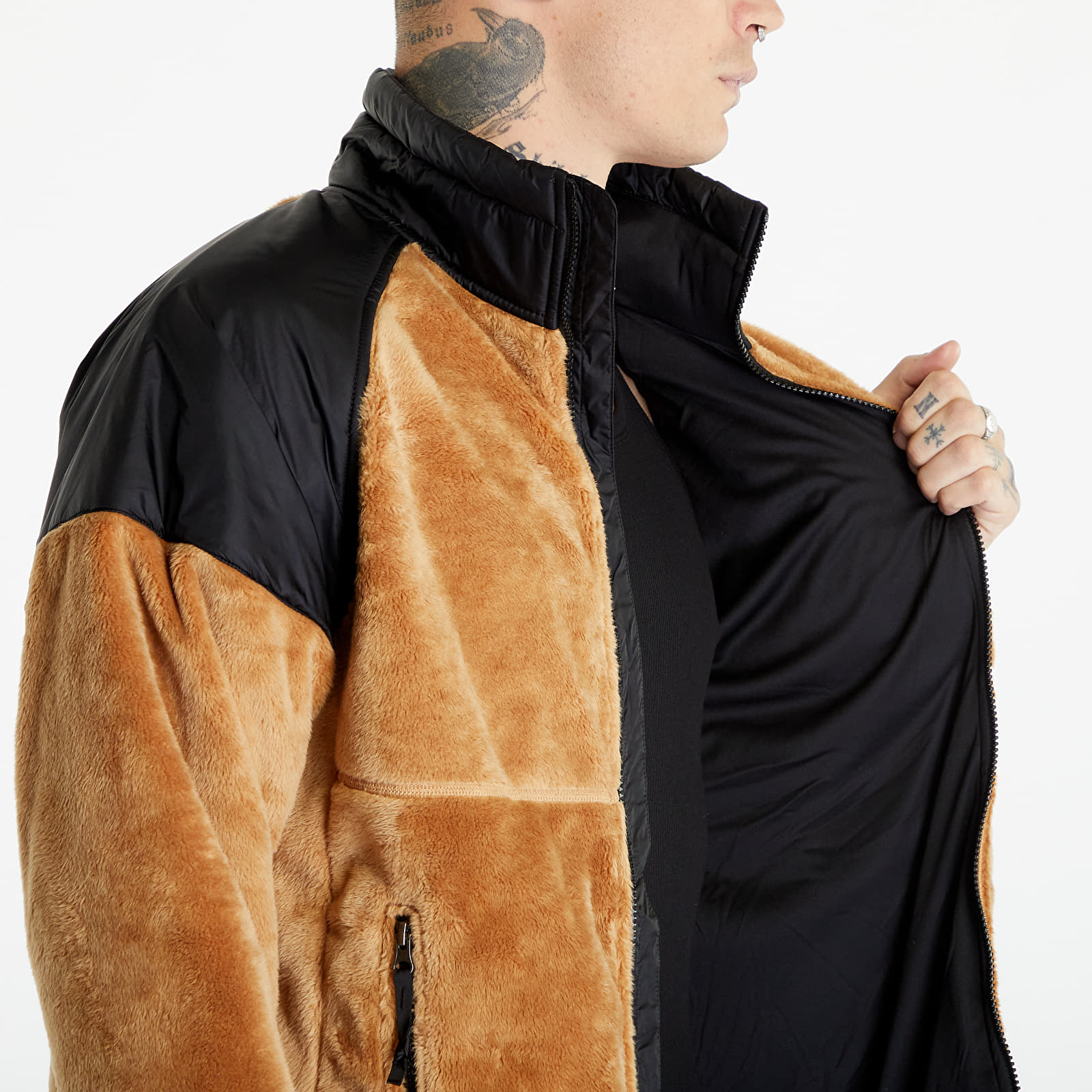 Bundy The North Face Versa Velour Jacket Almond Butter/ TNF Black