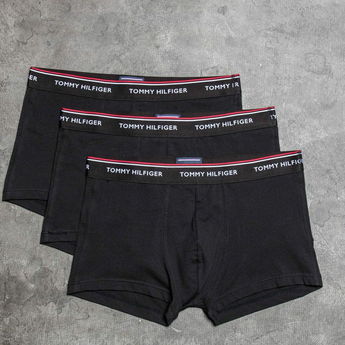 Tommy Hilfiger Premium Essentials 3 Pack Low Rise Trunks Black