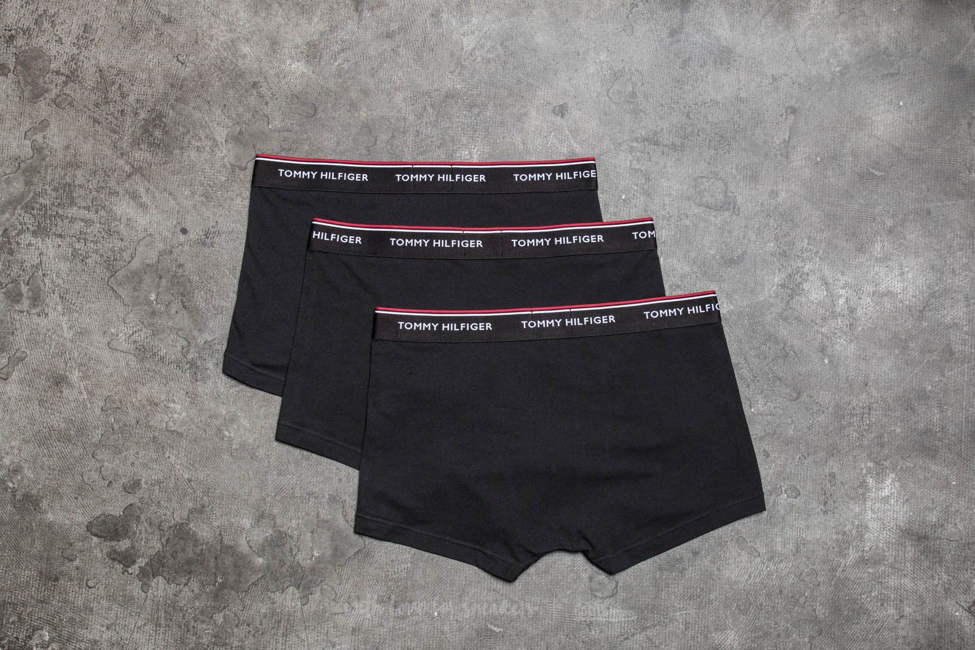 Boxeri Tommy Hilfiger Premium Essentials 3 Pack Low Rise Trunks Black