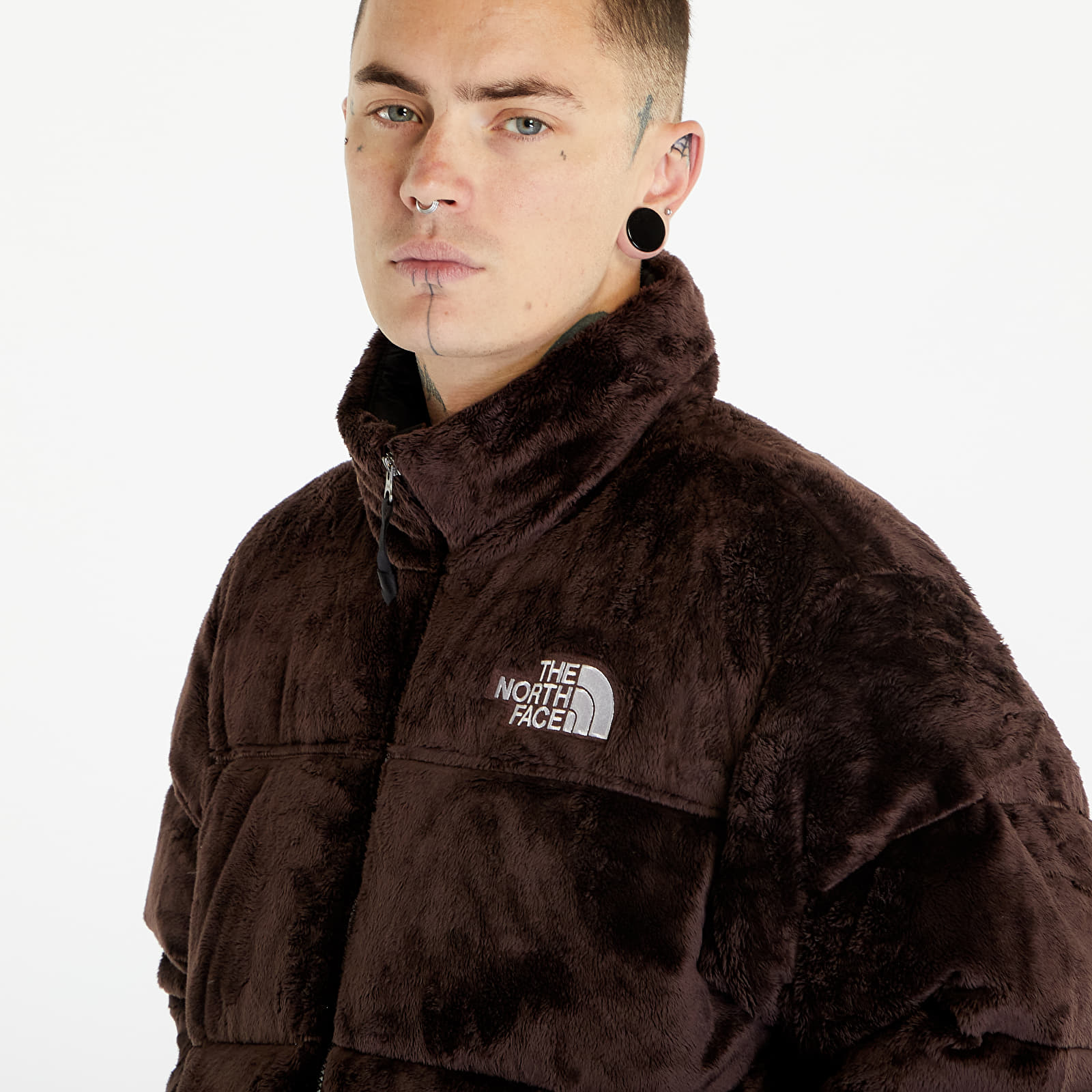 Jacheta The North Face Versa Velour Nuptse Jacket Coal Brown - 1 | YEO