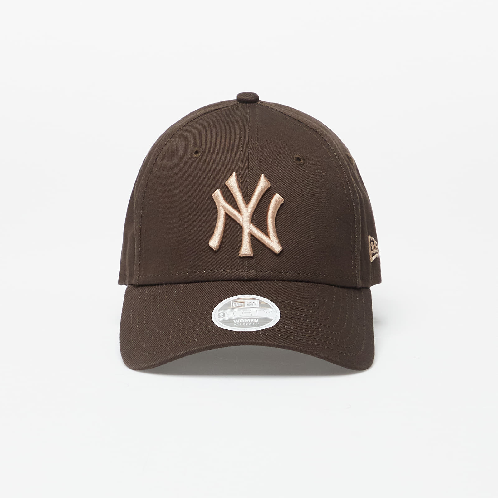 Caps New Era New York Yankees Womens League Essential 9FORTY Adjustable Cap Brown Suede/ Camel