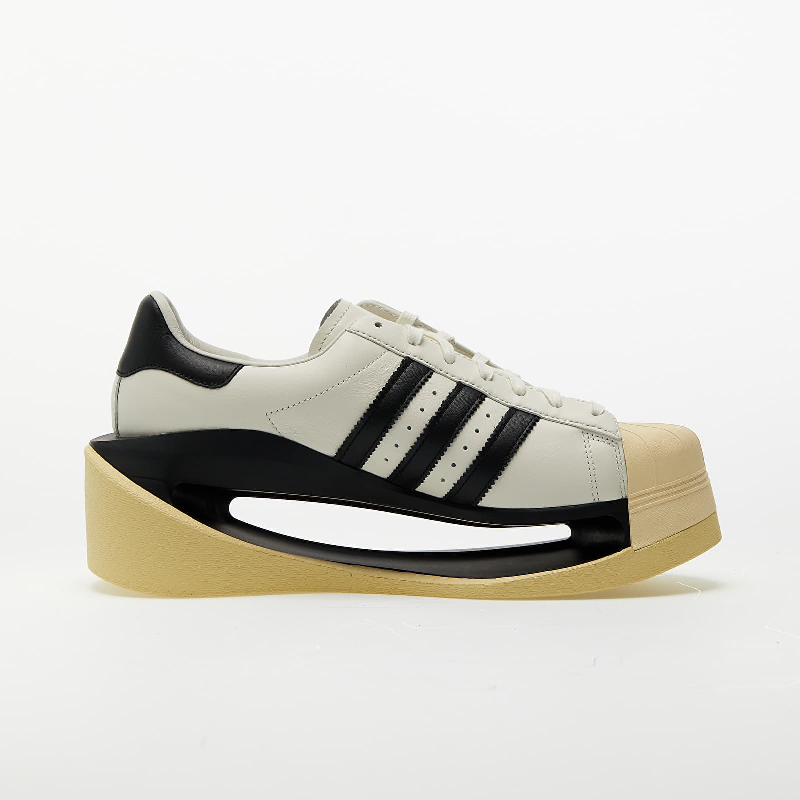 Pánske tenisky a topánky Y-3 Gendo Superstar Off White/ Black/ Easy Yellow