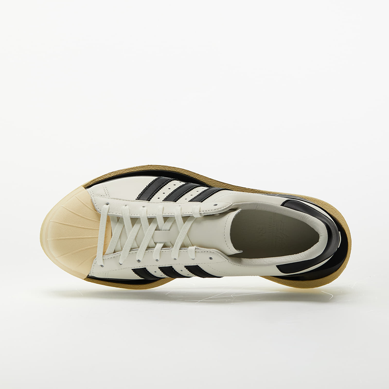 Pánske tenisky a topánky Y-3 Gendo Superstar Off White/ Black/ Easy Yellow