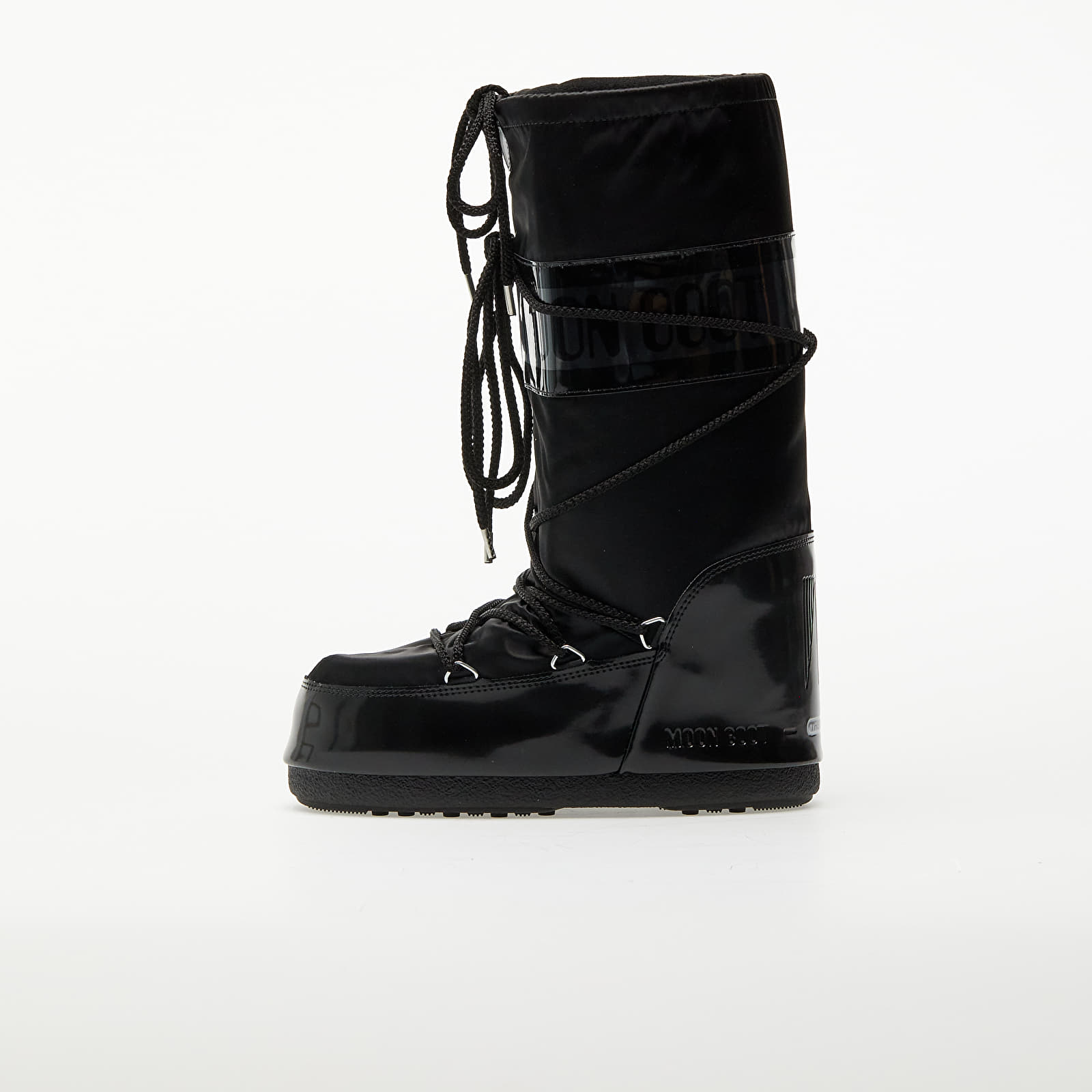Herren Sneaker und Schuhe Moon Boot Icon Satin Glance Black