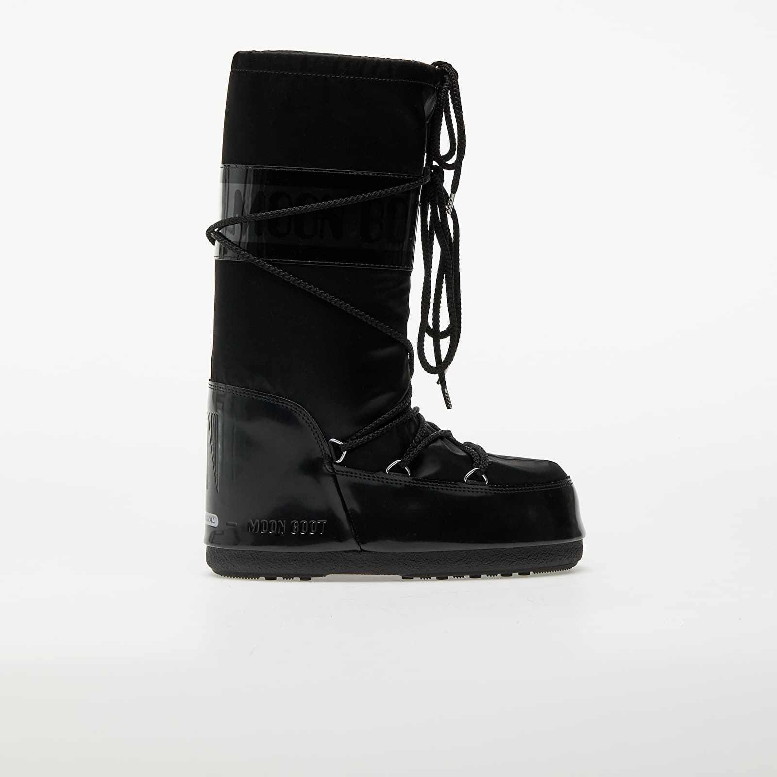 Herren Sneaker und Schuhe Moon Boot Icon Satin Glance Black