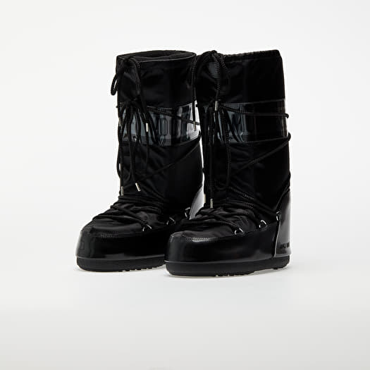 ミドルブーツ MOON BOOT ICON LOW GLANCE BLACK SATIN BOOTS BLACK ICON LOW GLANCE BLACK SATIN BOOTS | Moon Boot®