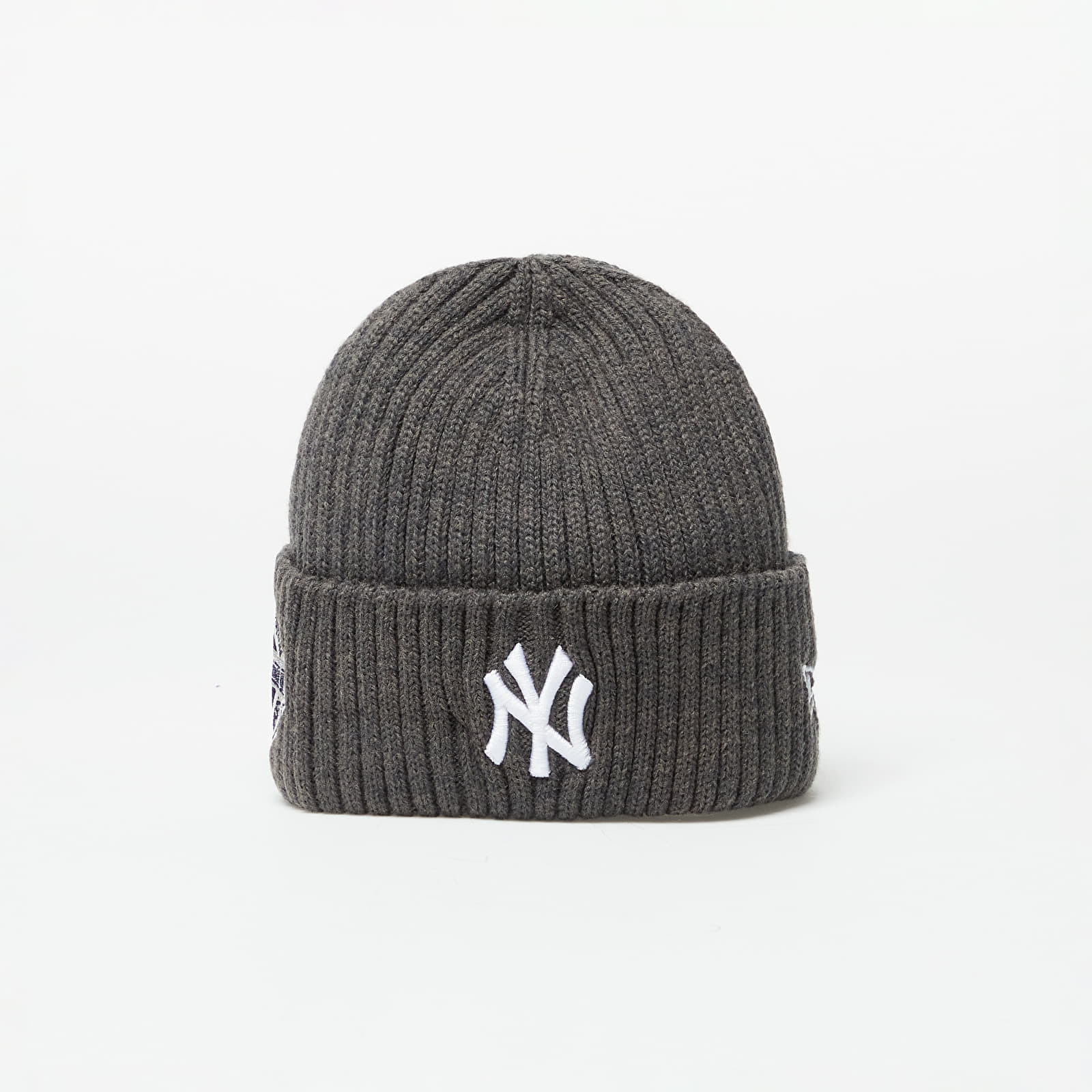 New Era MLB New Traditions Beanie New York Yankees Graphite/ Dark Graphite/ White