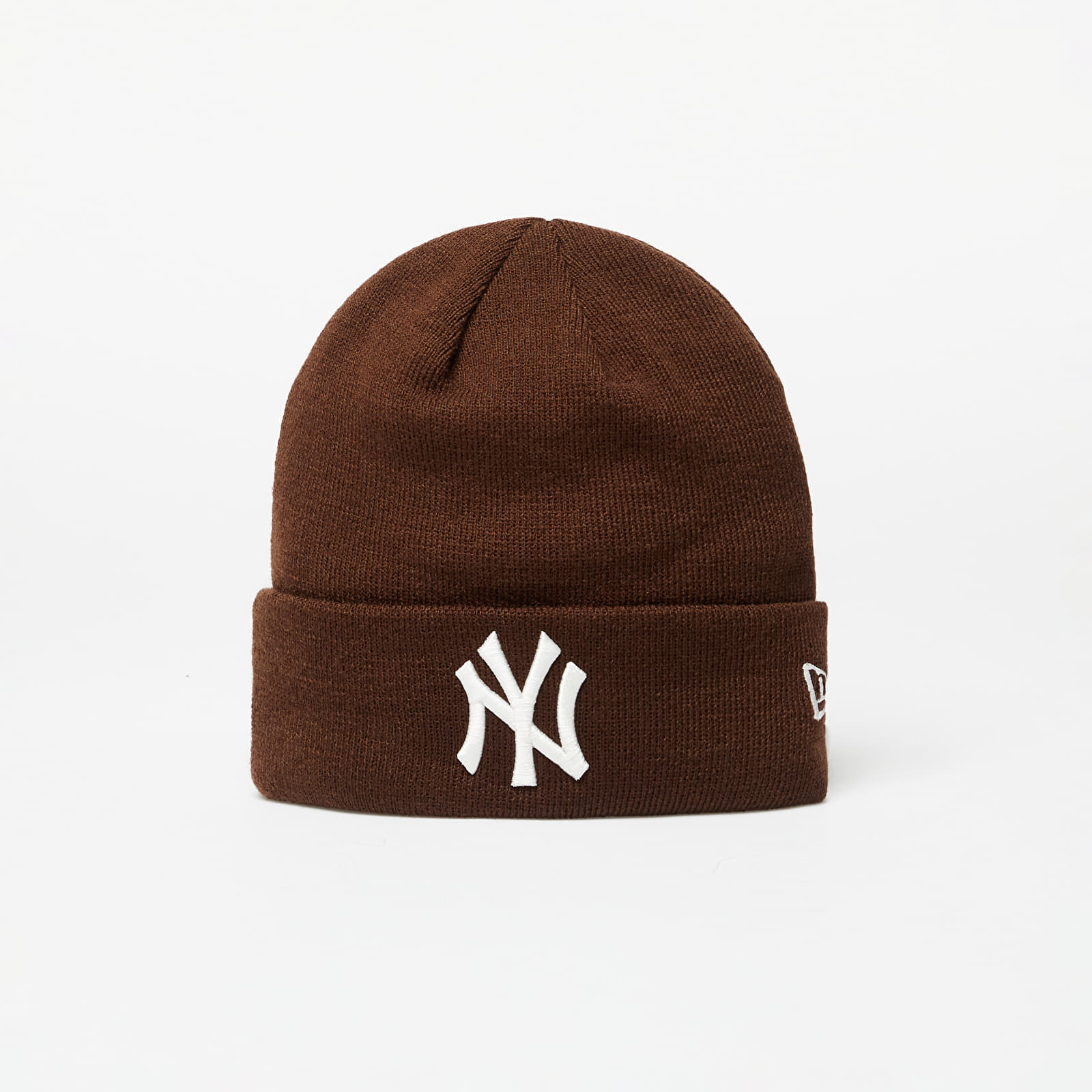 New Era - new york yankees league essential cuff knit beanie hat nfl brown suede/ off white