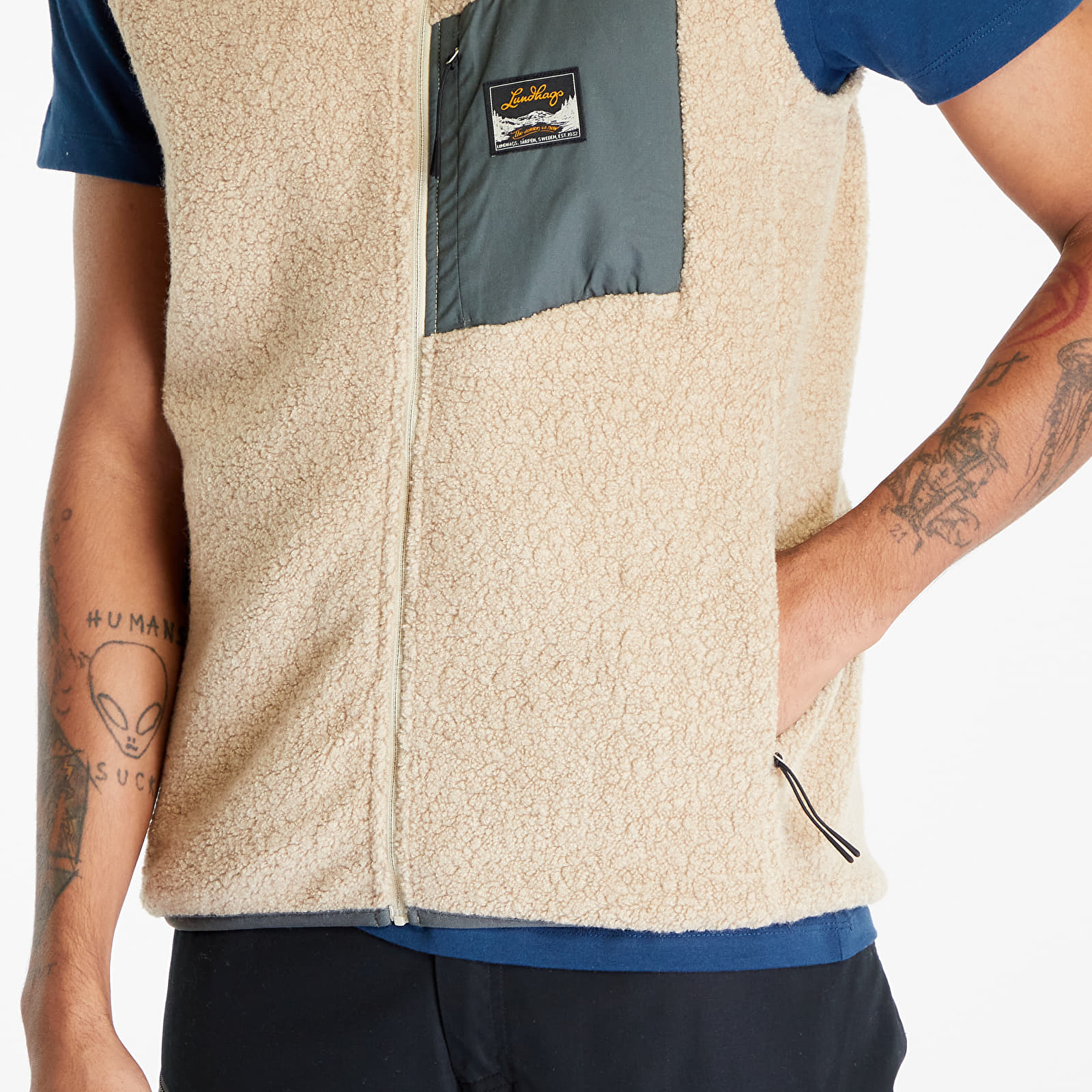 Lundhags Flok Pile Wool Vest Sand S