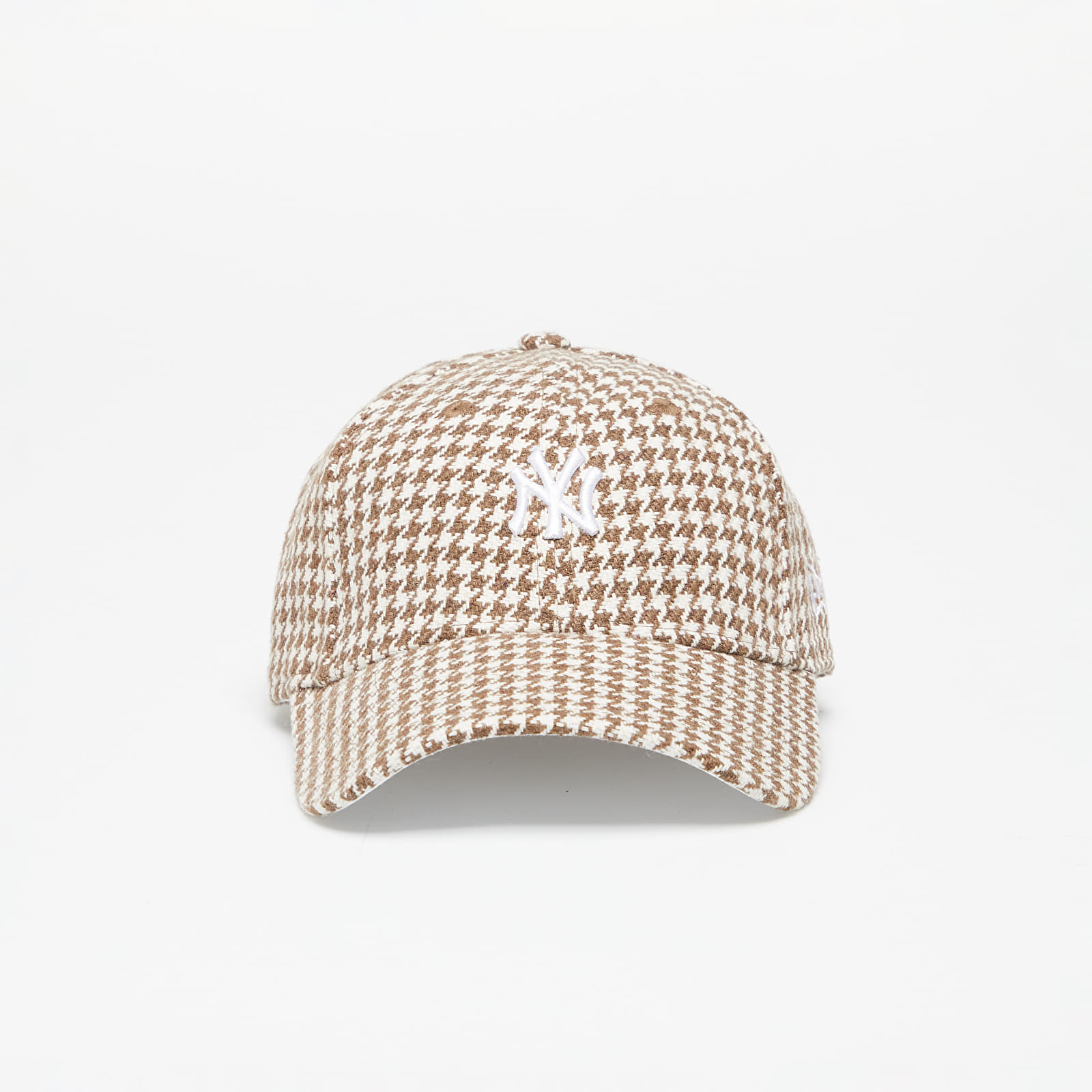 New Era New York Yankees Womens Houndstooth 9FORTY Adjustable Cap Camel/ Off White