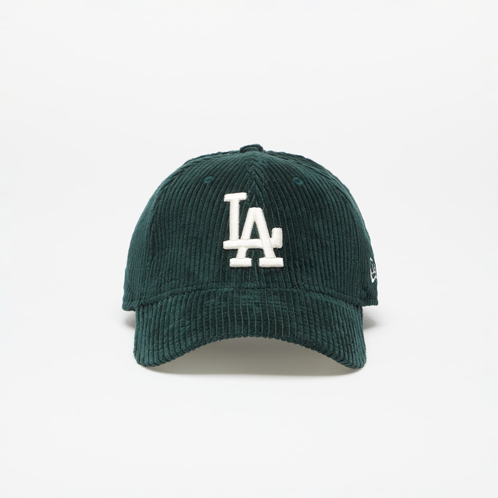 Kepurės New Era Los Angeles Dodgers Wide Cord 9FORTY Adjustable Cap Dark Green/ Stone