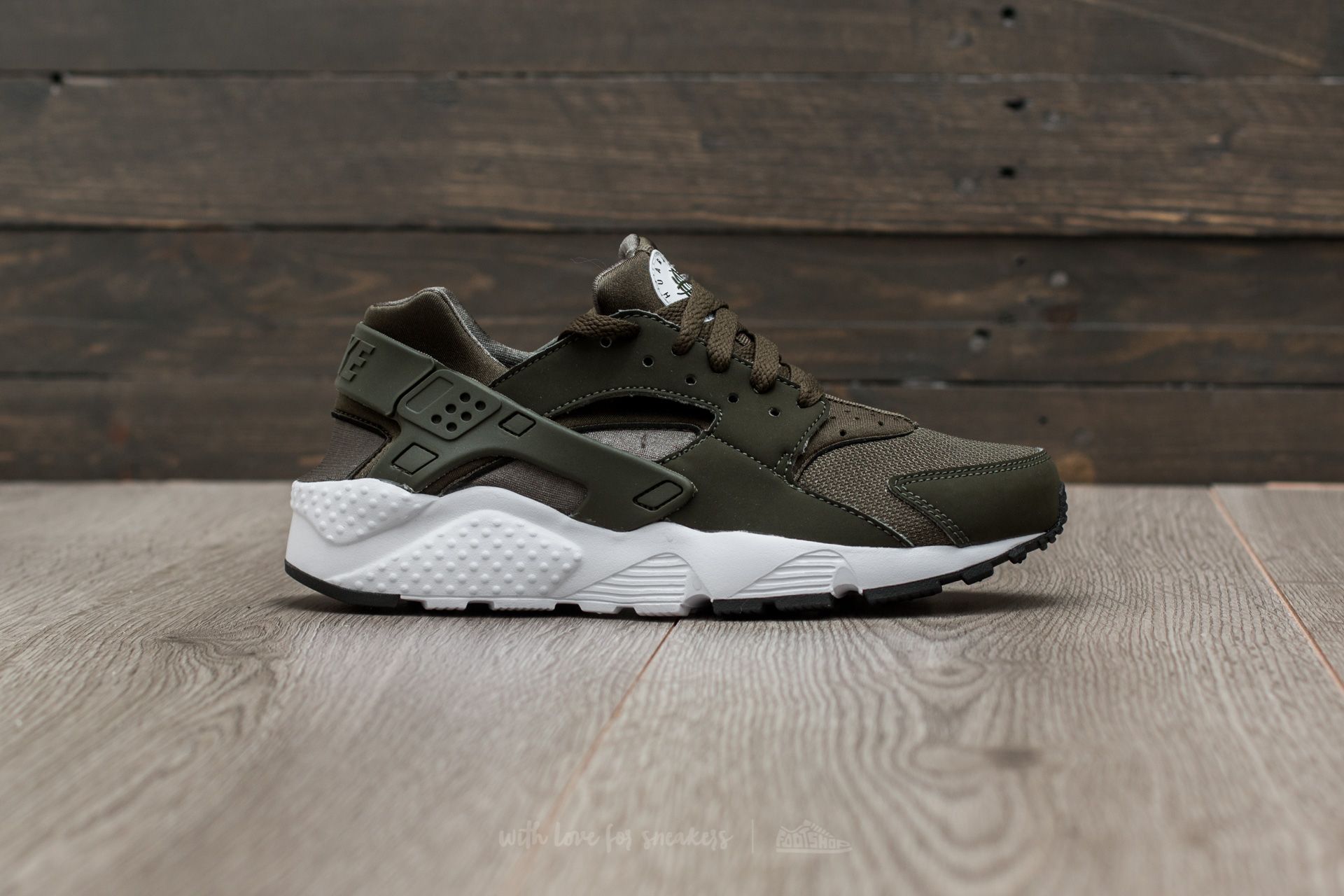 Scarpe donna Nike Huarache Run (GS) Cargo Khaki/ Cargo Khaki-White