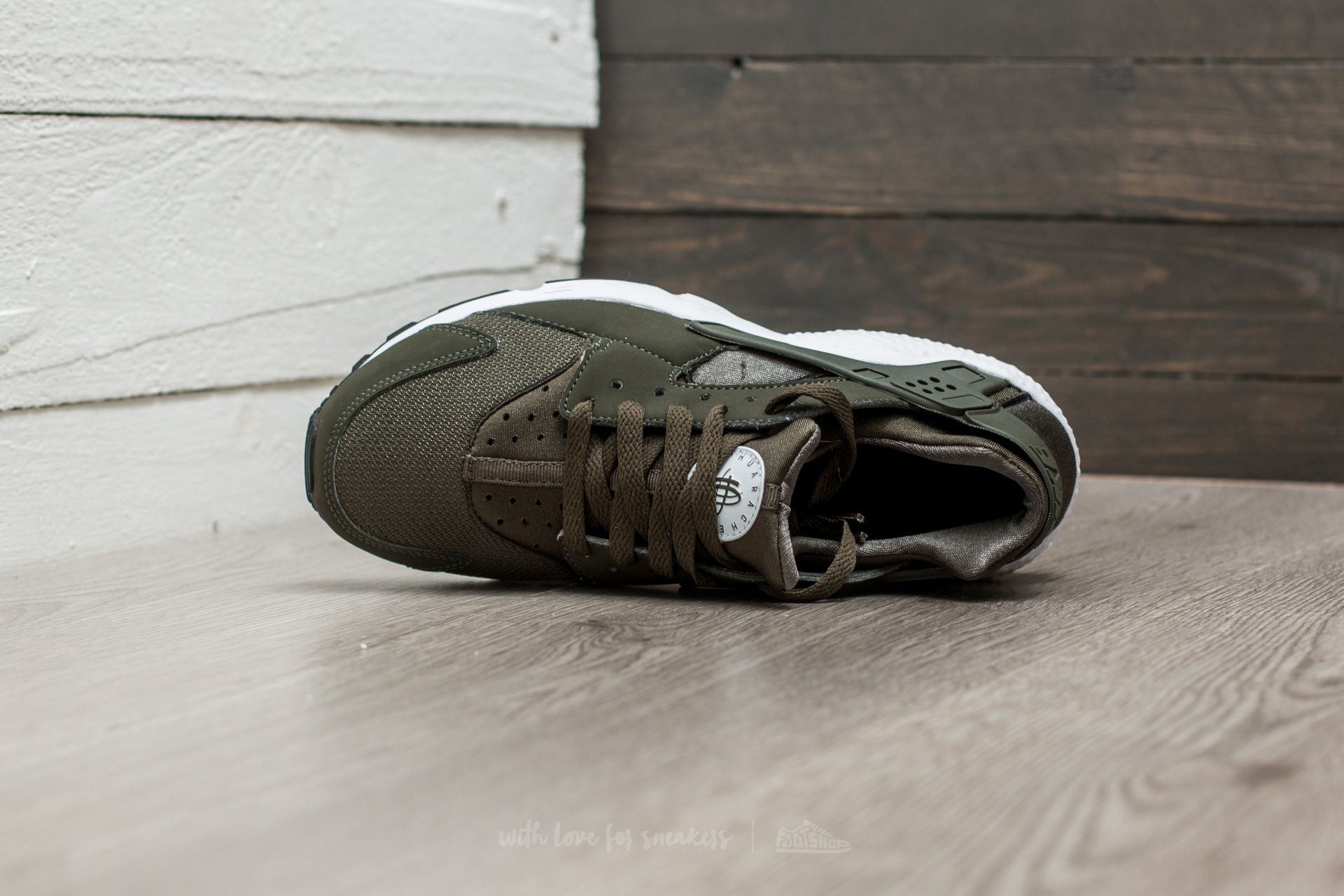 Scarpe donna Nike Huarache Run (GS) Cargo Khaki/ Cargo Khaki-White